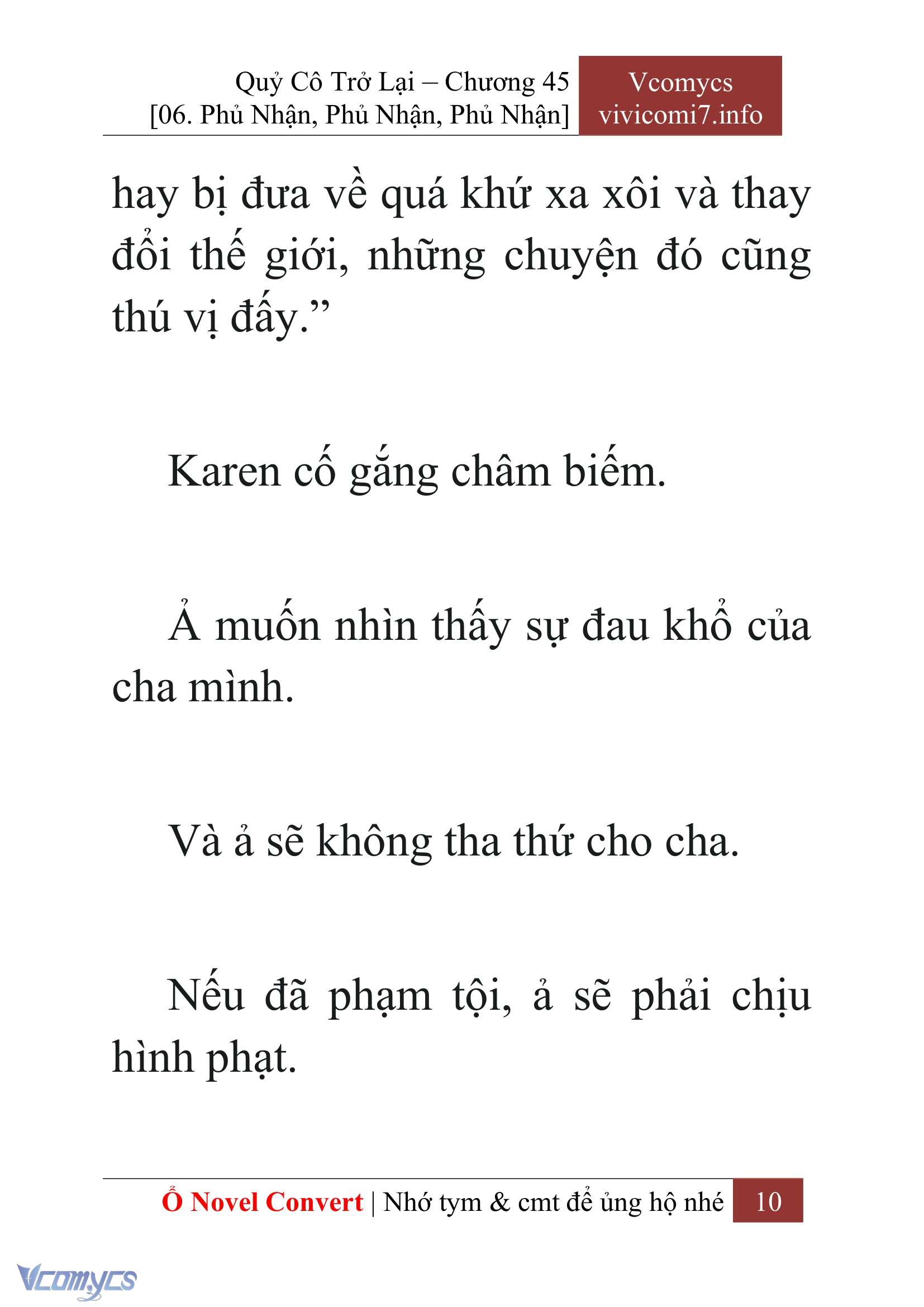 [Novel] Quý Cô Trở Lại Chap 45 - Trang 2
