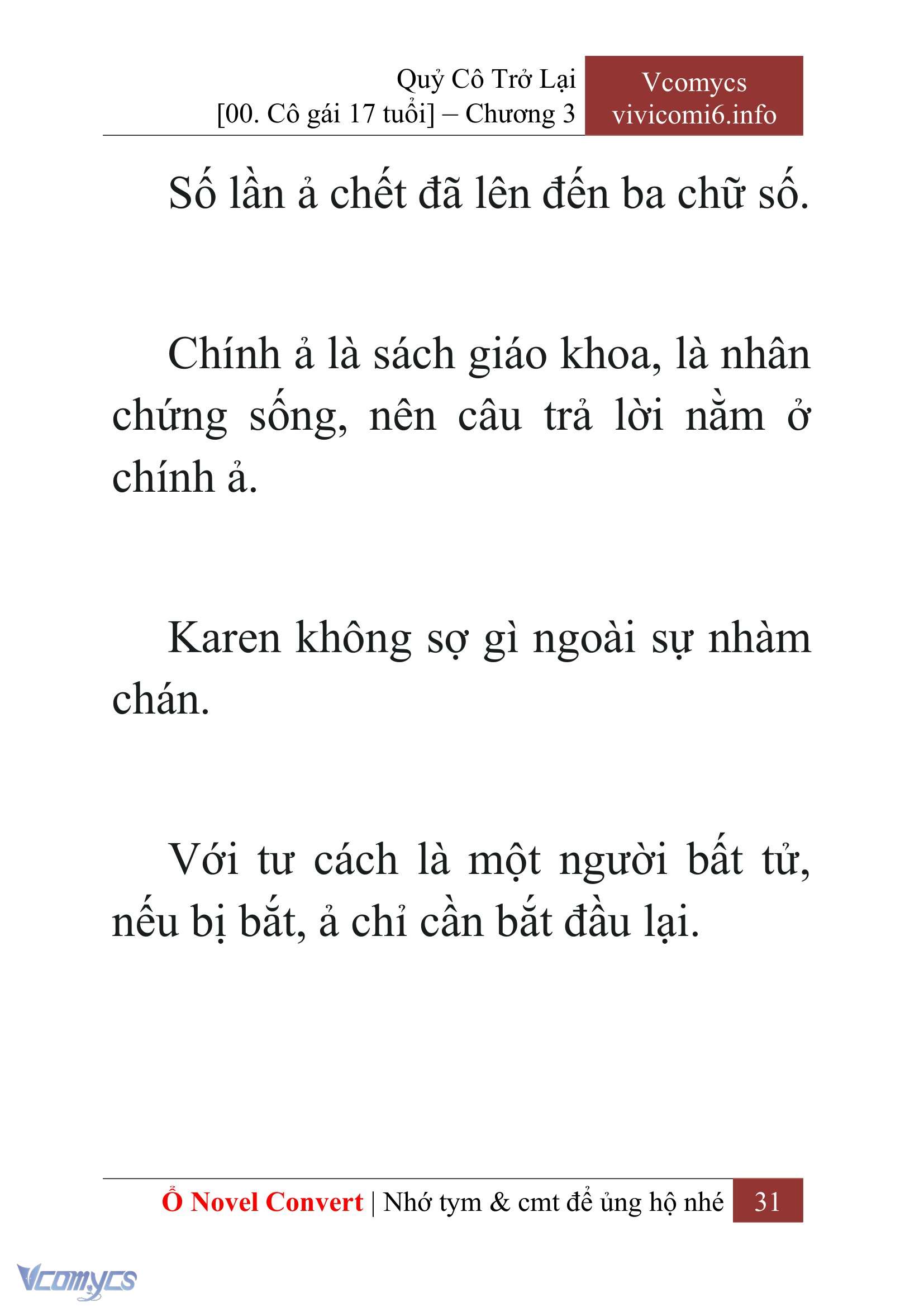 [Novel] Quý Cô Trở Lại Chap 3 - Trang 2