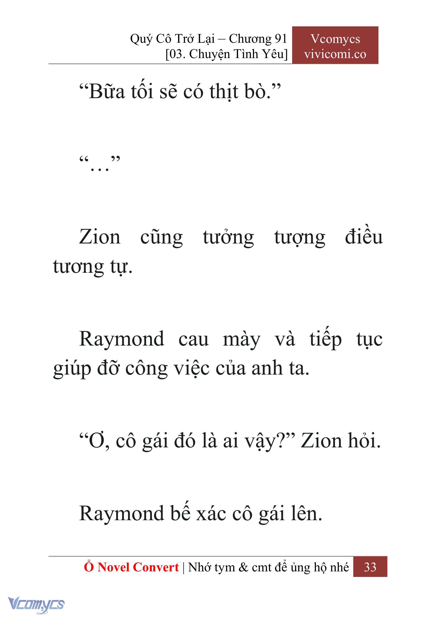 [Novel] Quý Cô Trở Lại Chap 91 - Trang 2