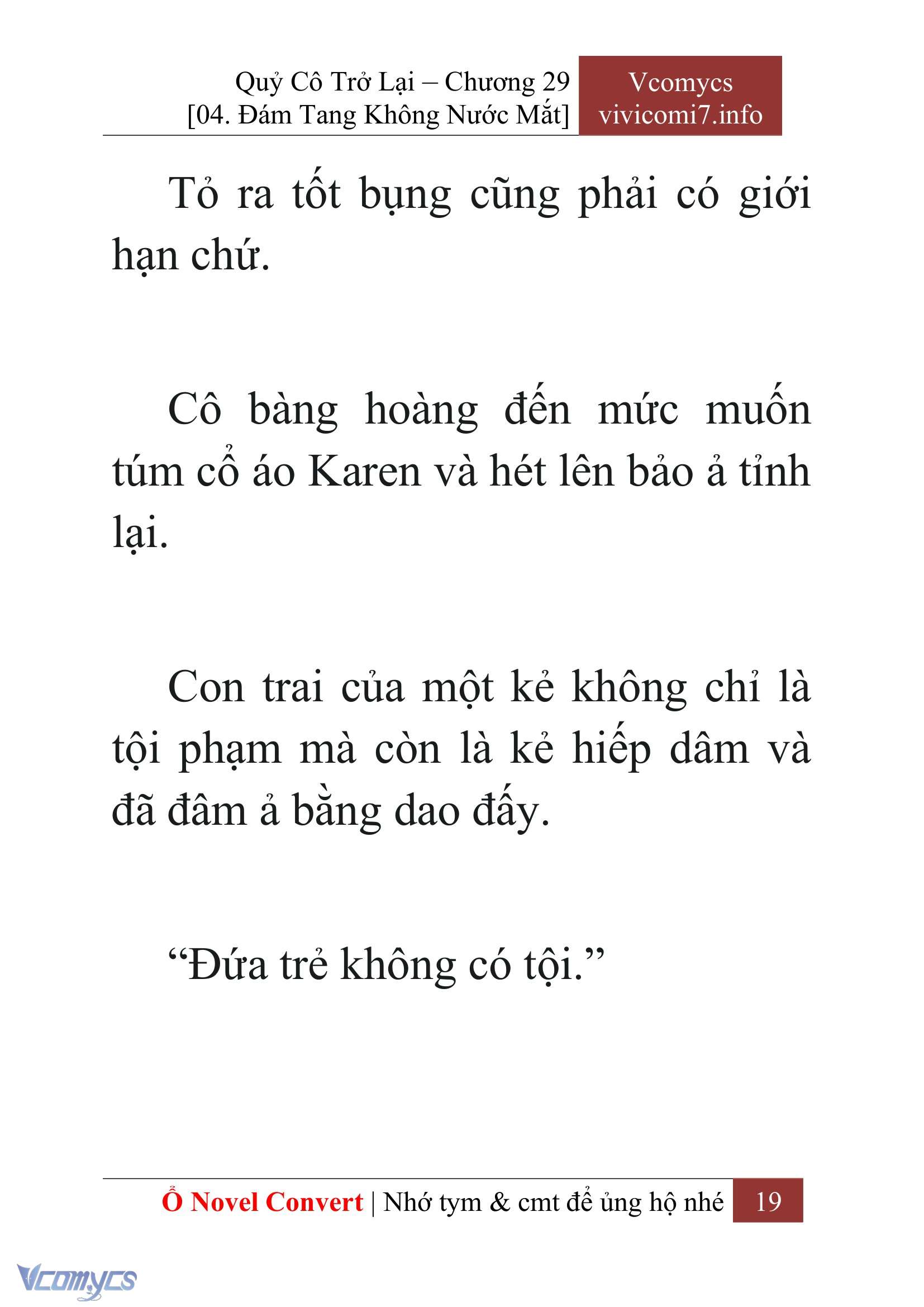 [Novel] Quý Cô Trở Lại Chap 29 - Trang 2