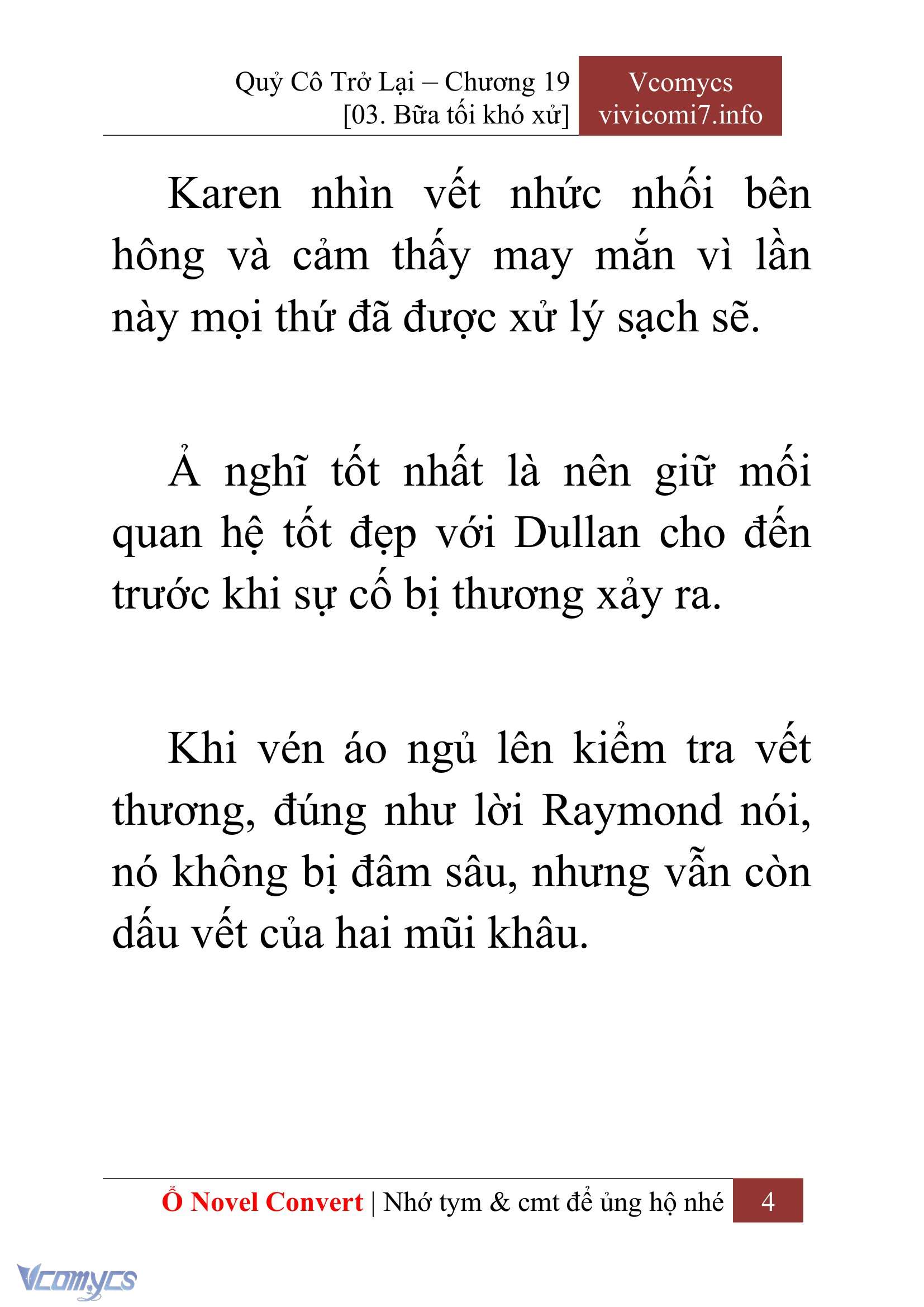 [Novel] Quý Cô Trở Lại Chap 19 - Trang 2