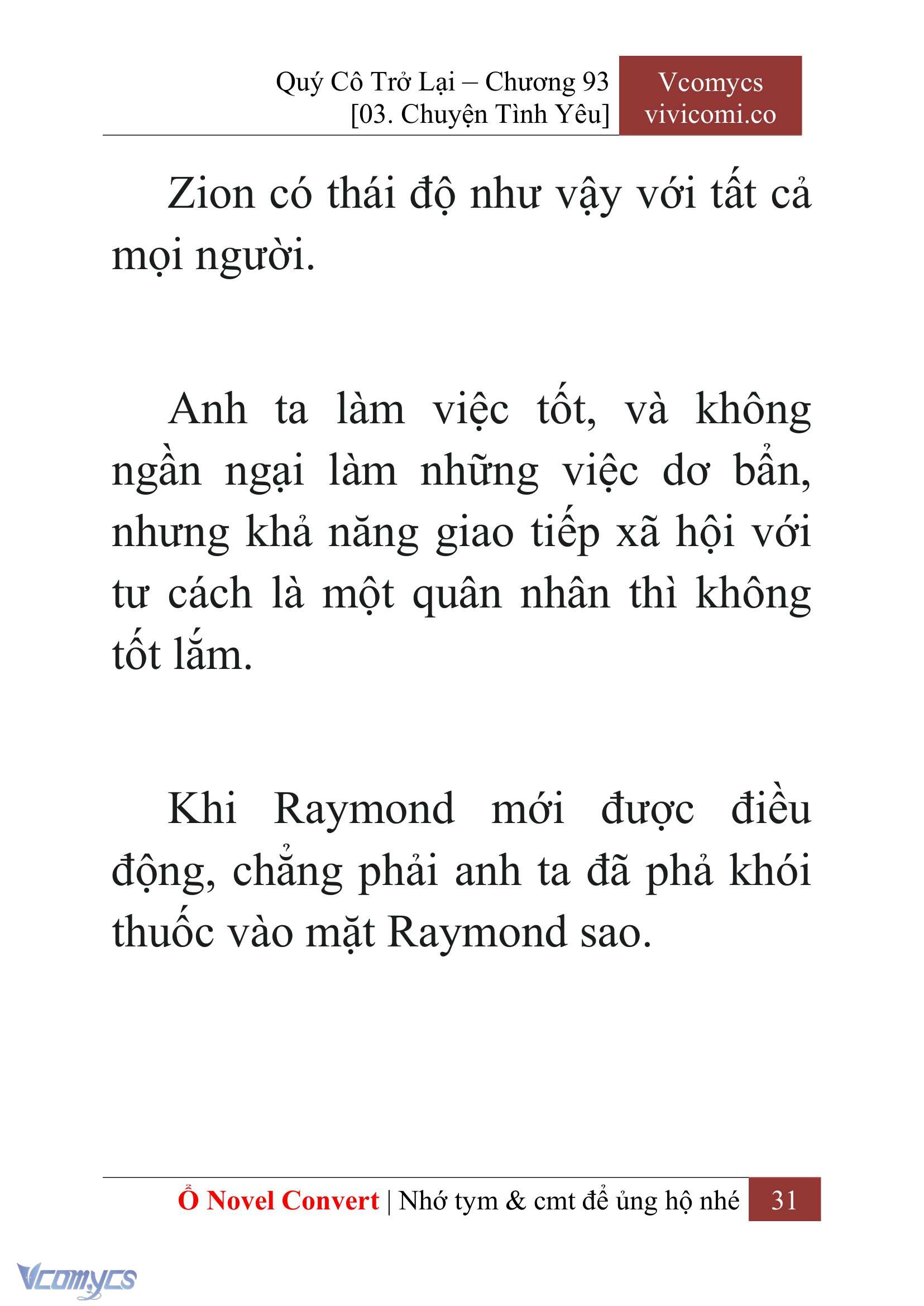 [Novel] Quý Cô Trở Lại Chap 93 - Trang 2