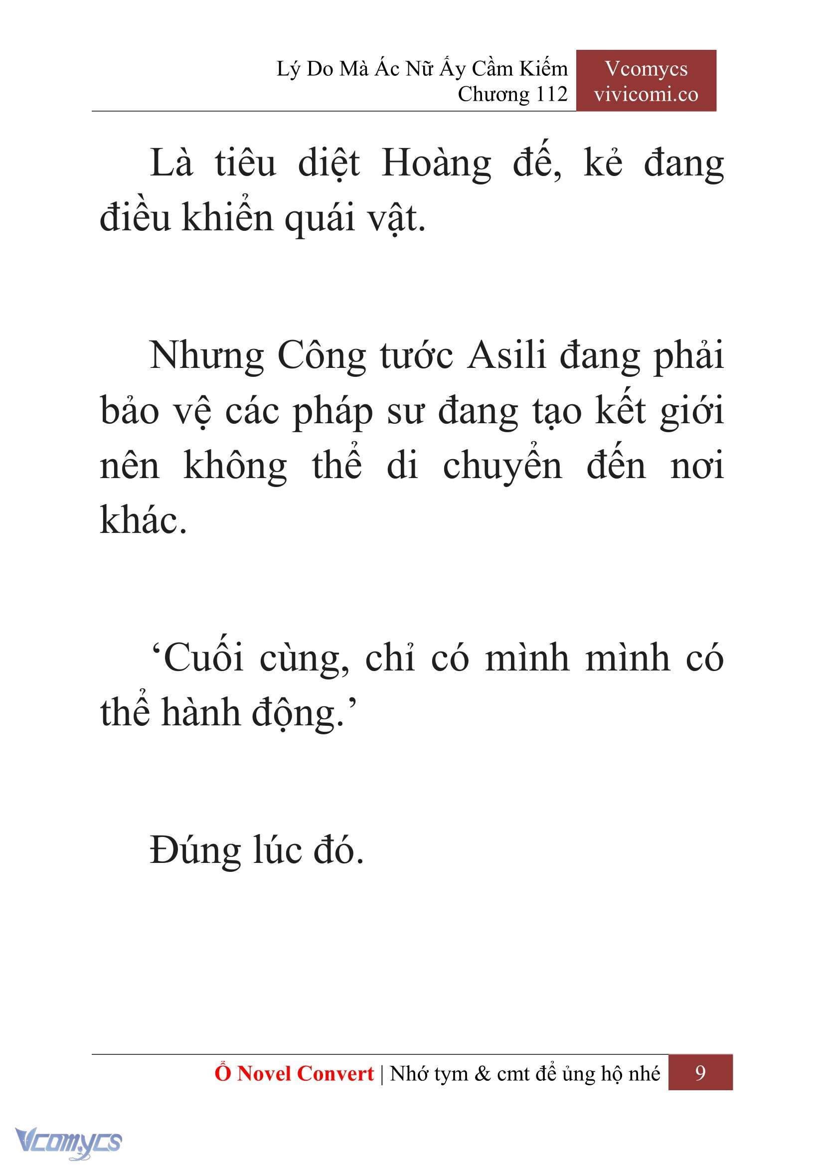 [Novel] Lý Do Mà Ác Nữ Ấy Cầm Kiếm Chap 112 - Trang 2