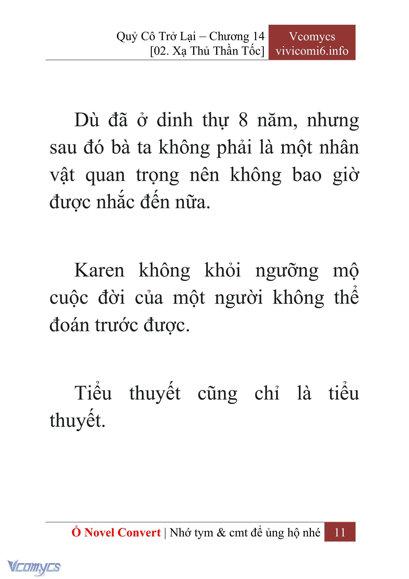 [Novel] Quý Cô Trở Lại Chap 14 - Trang 2