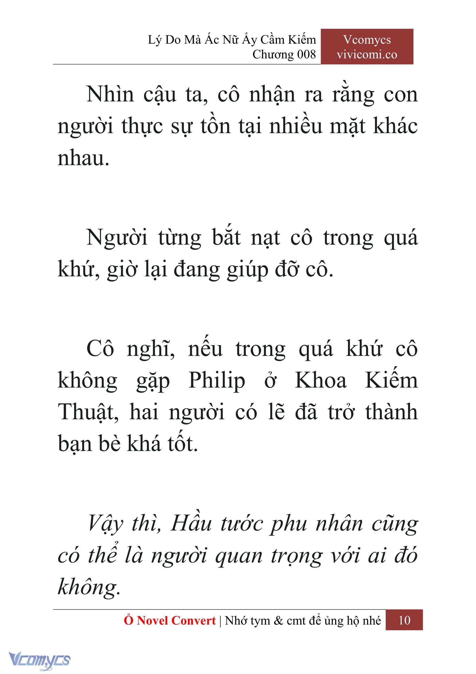 [Novel] Lý Do Mà Ác Nữ Ấy Cầm Kiếm Chap 8 - Trang 2