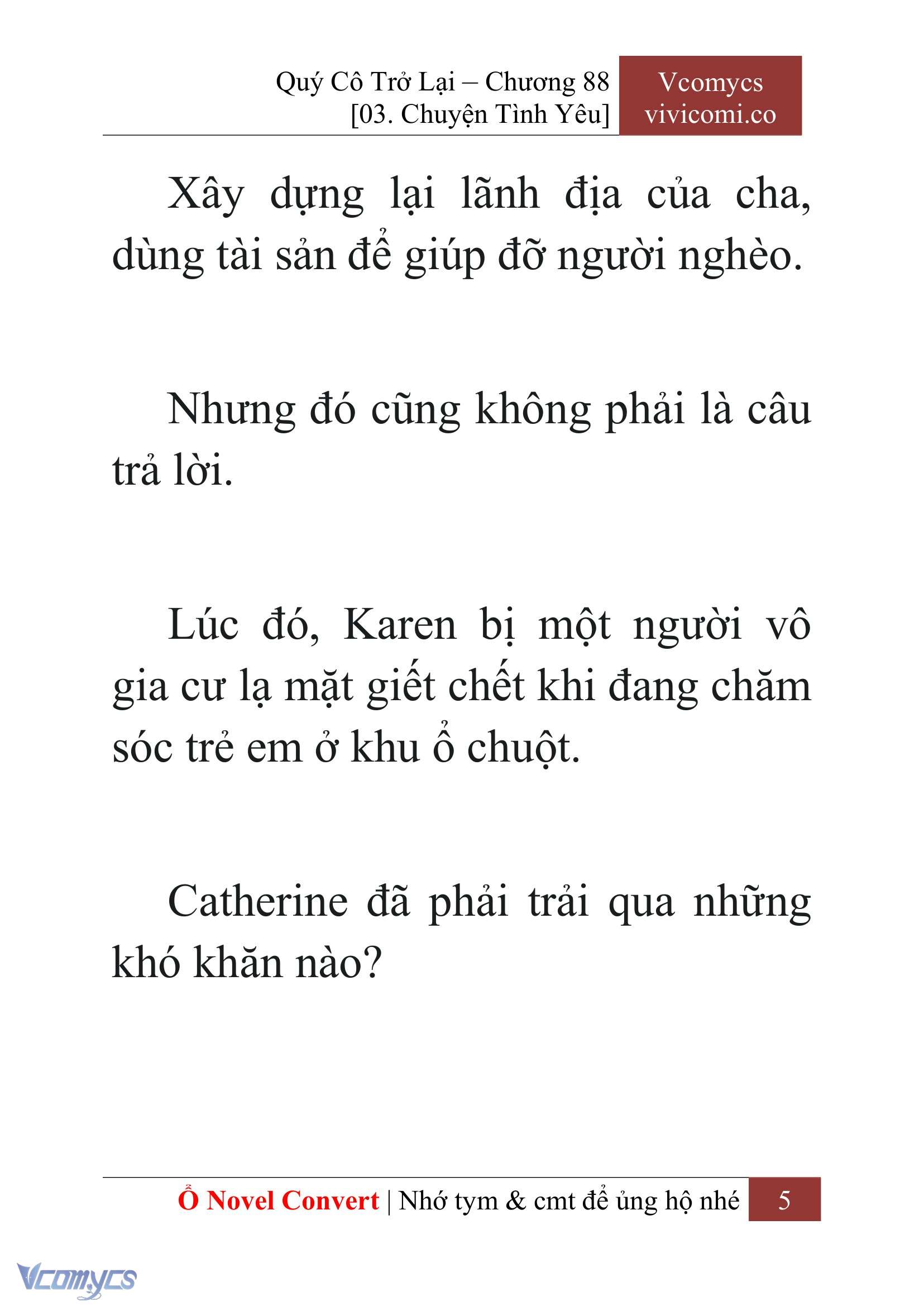 [Novel] Quý Cô Trở Lại Chap 88 - Trang 2