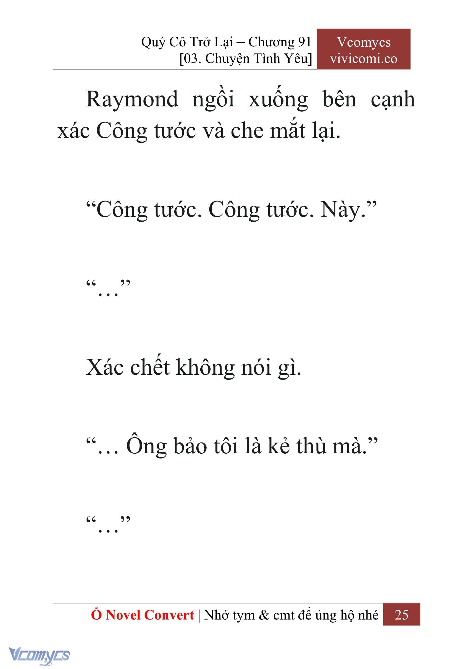 [Novel] Quý Cô Trở Lại Chap 91 - Trang 2