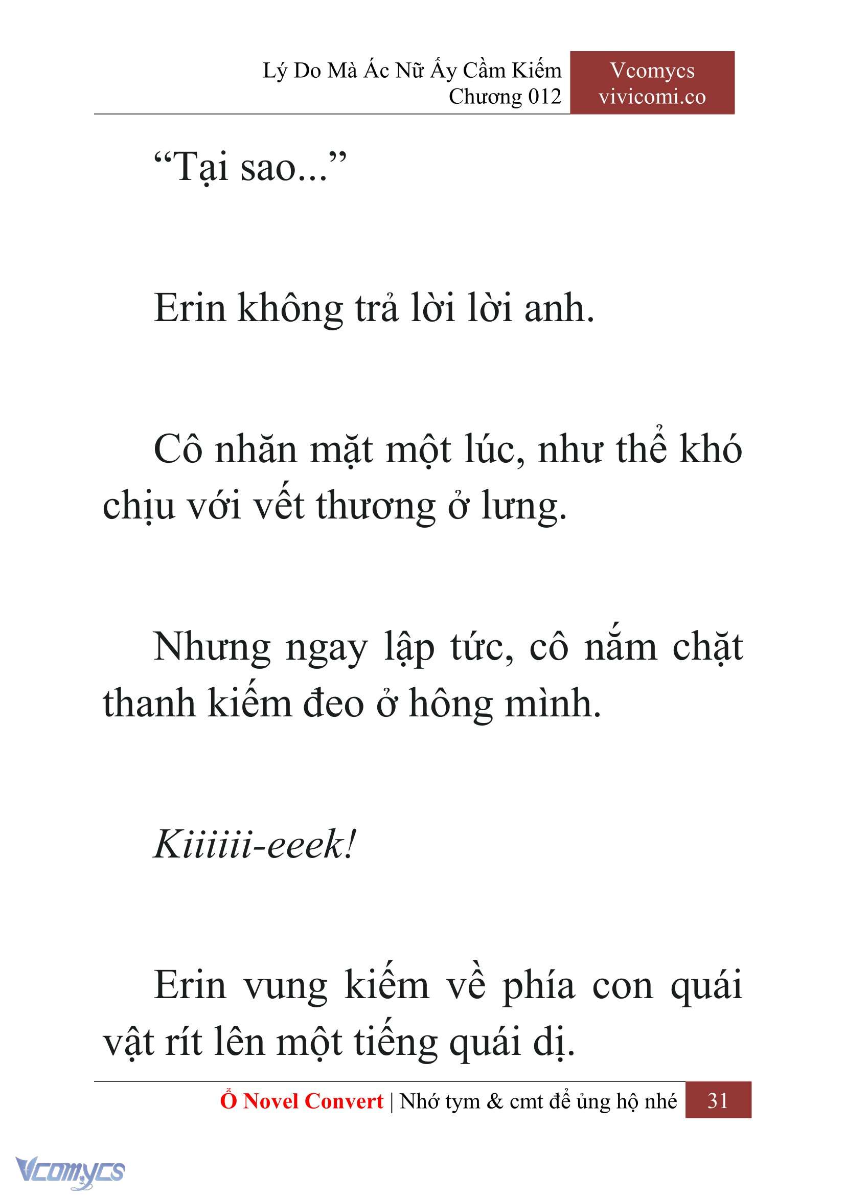 [Novel] Lý Do Mà Ác Nữ Ấy Cầm Kiếm Chap 12 - Trang 2