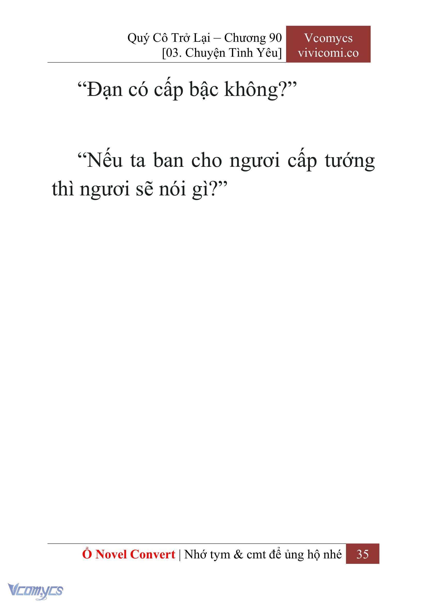 [Novel] Quý Cô Trở Lại Chap 90 - Trang 2