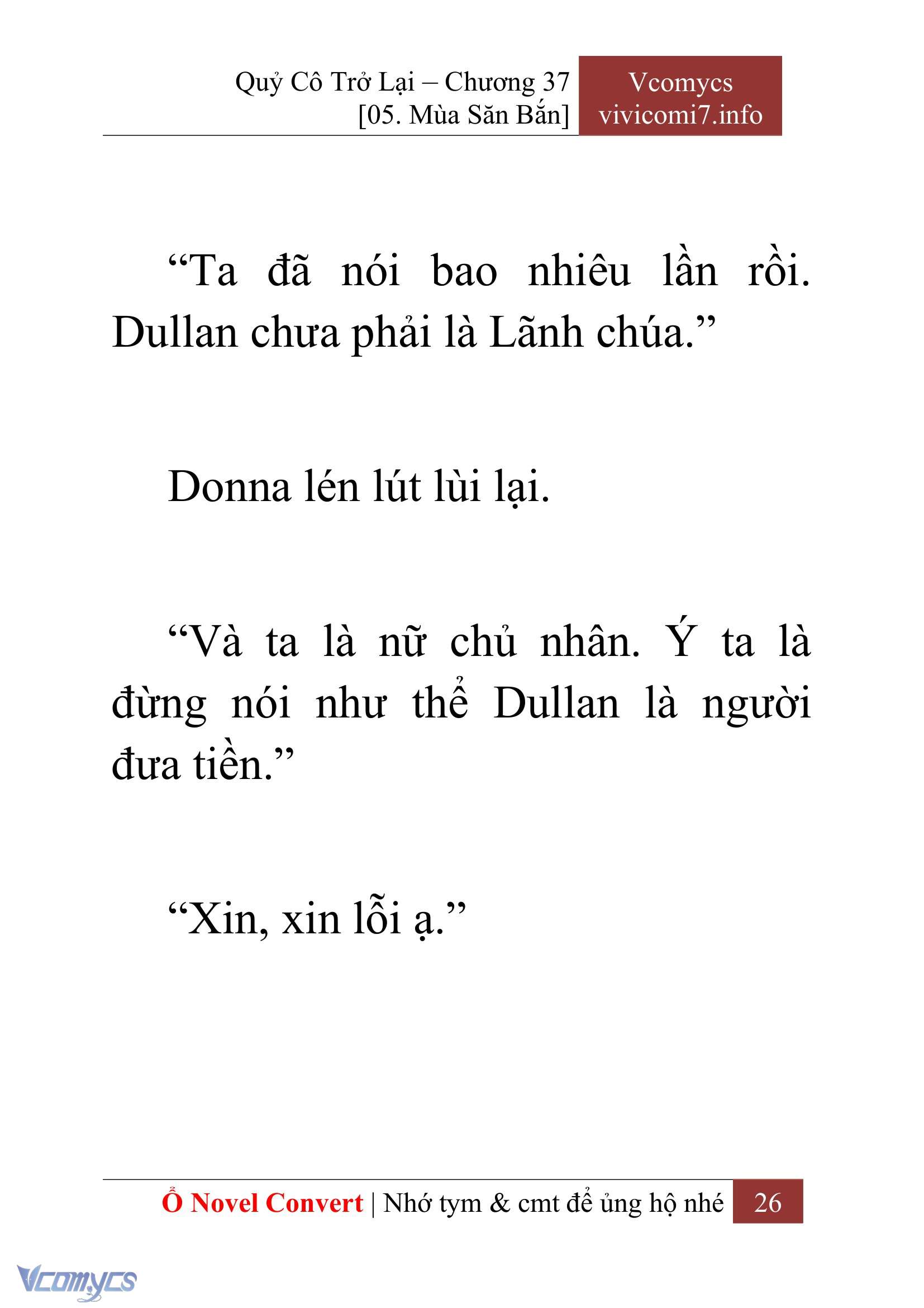 [Novel] Quý Cô Trở Lại Chap 37 - Trang 2