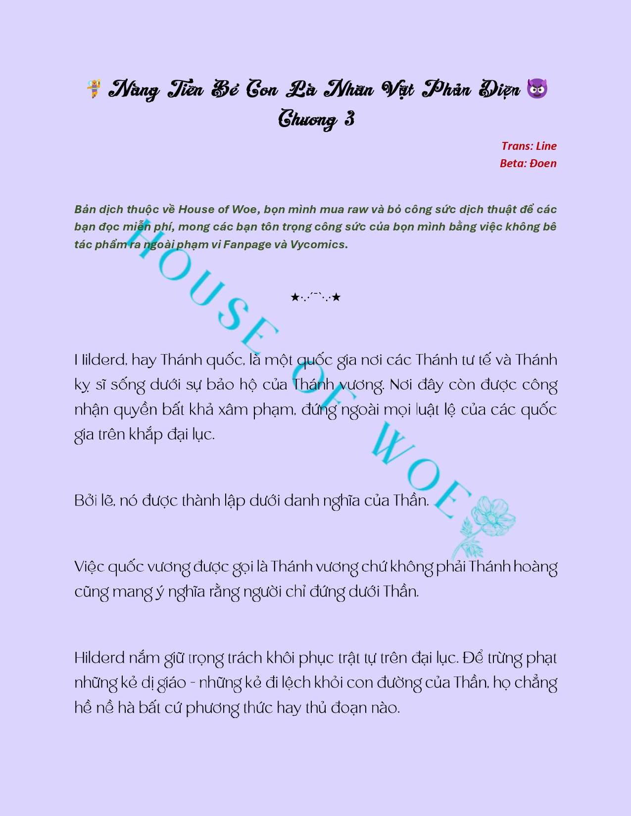 [NOVEL] NÀNG TIÊN BÉ CON LÀ NHÂN VẬT PHẢN DIỆN Chap 3 - Trang 2