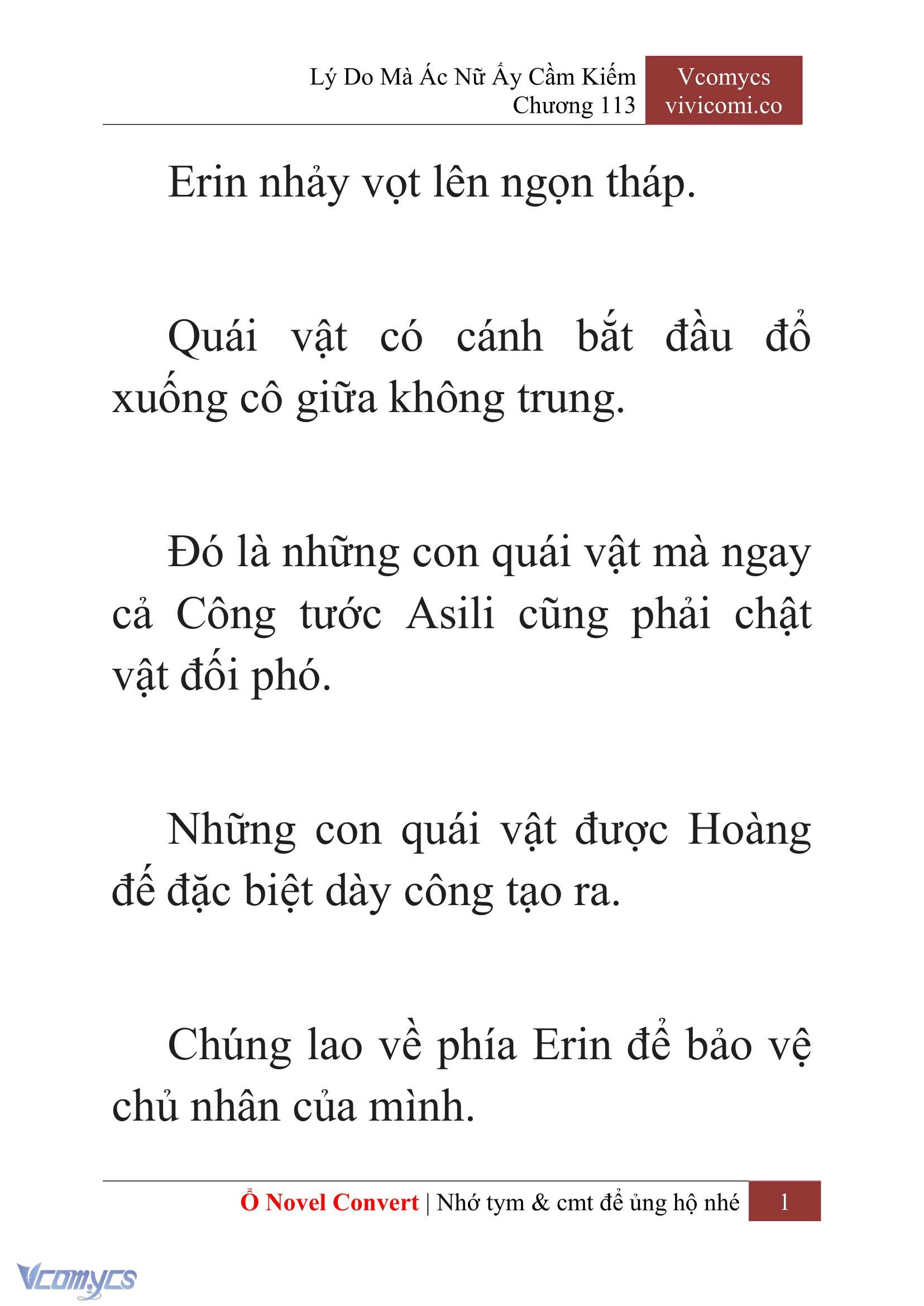 [Novel] Lý Do Mà Ác Nữ Ấy Cầm Kiếm Chap 113 - Trang 2