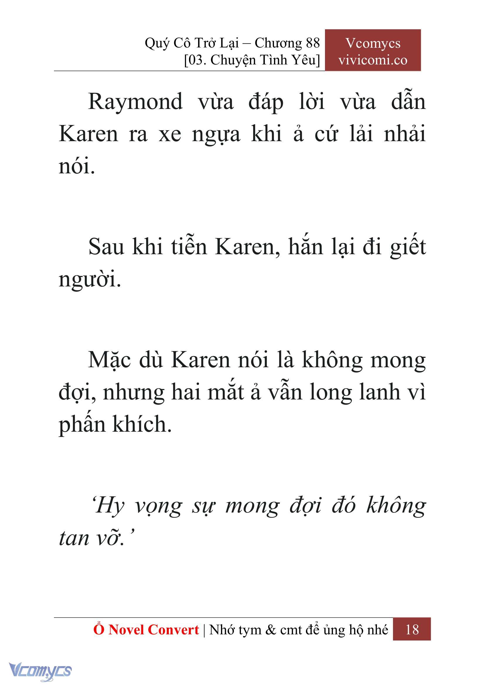 [Novel] Quý Cô Trở Lại Chap 88 - Trang 2