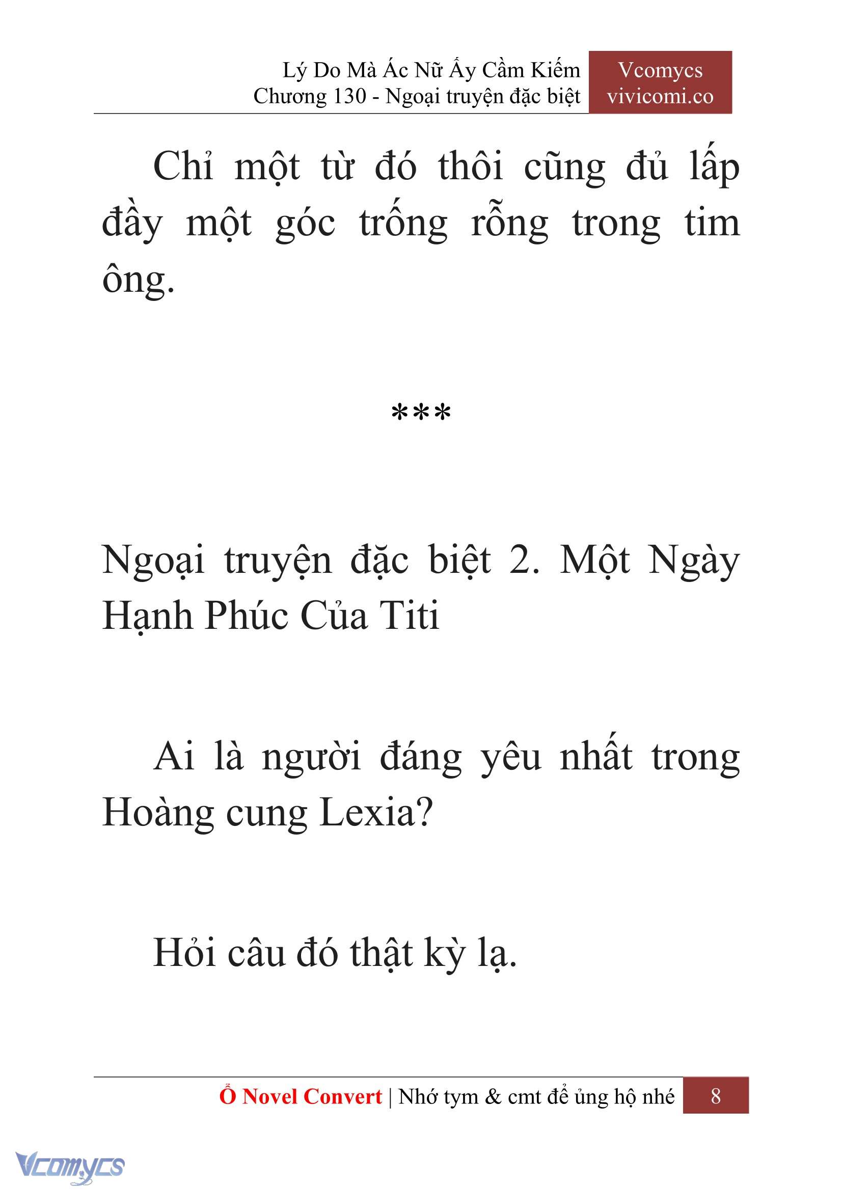 [Novel] Lý Do Mà Ác Nữ Ấy Cầm Kiếm Chap 130 - Next Chap 131