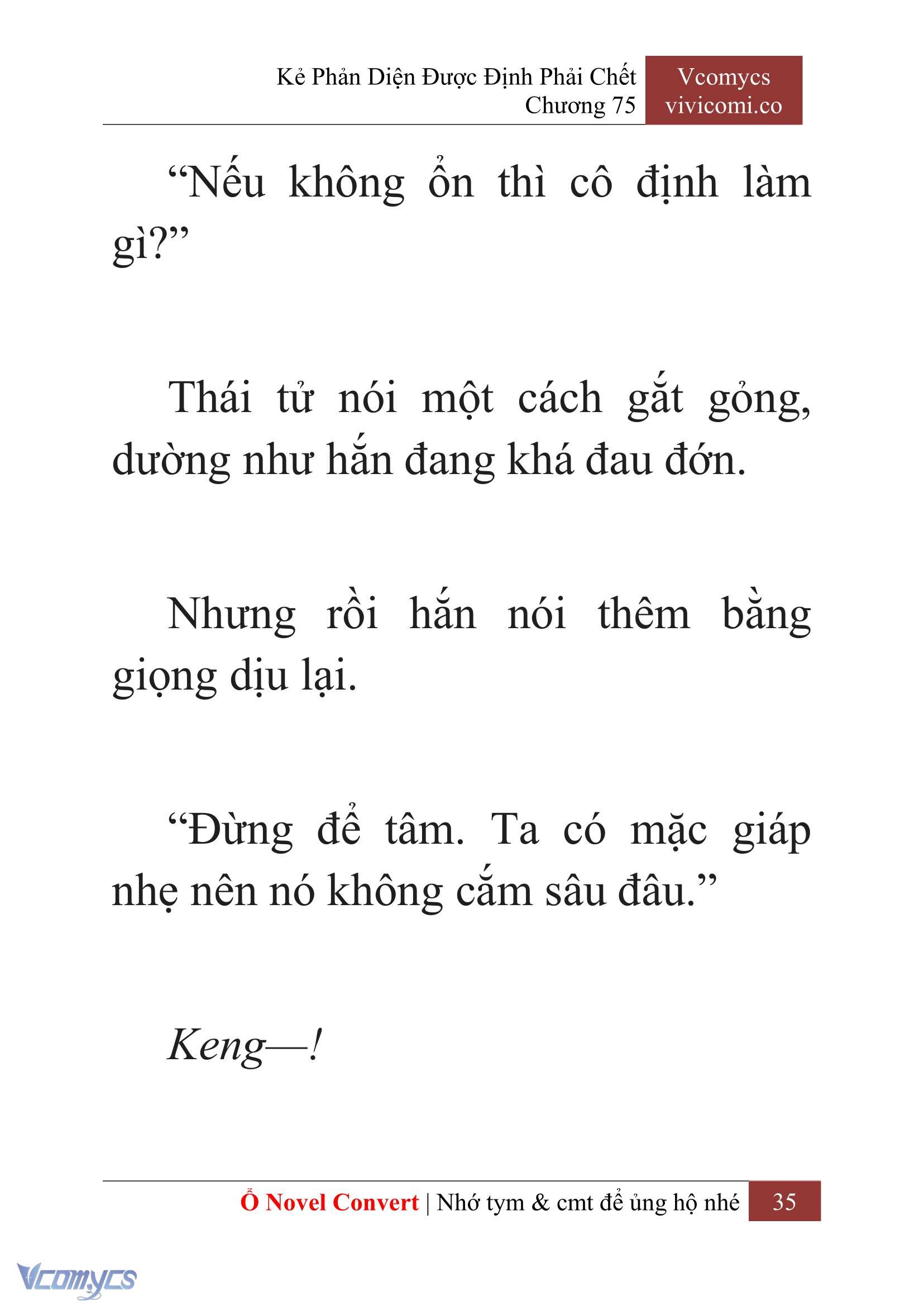 [Novel] Kẻ Phản Diện Được Định Phải Chết Chap 75 - Trang 2