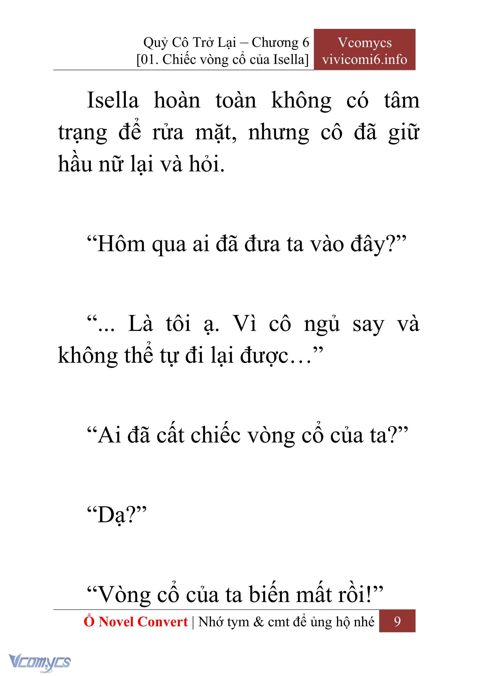 [Novel] Quý Cô Trở Lại Chap 6 - Trang 2