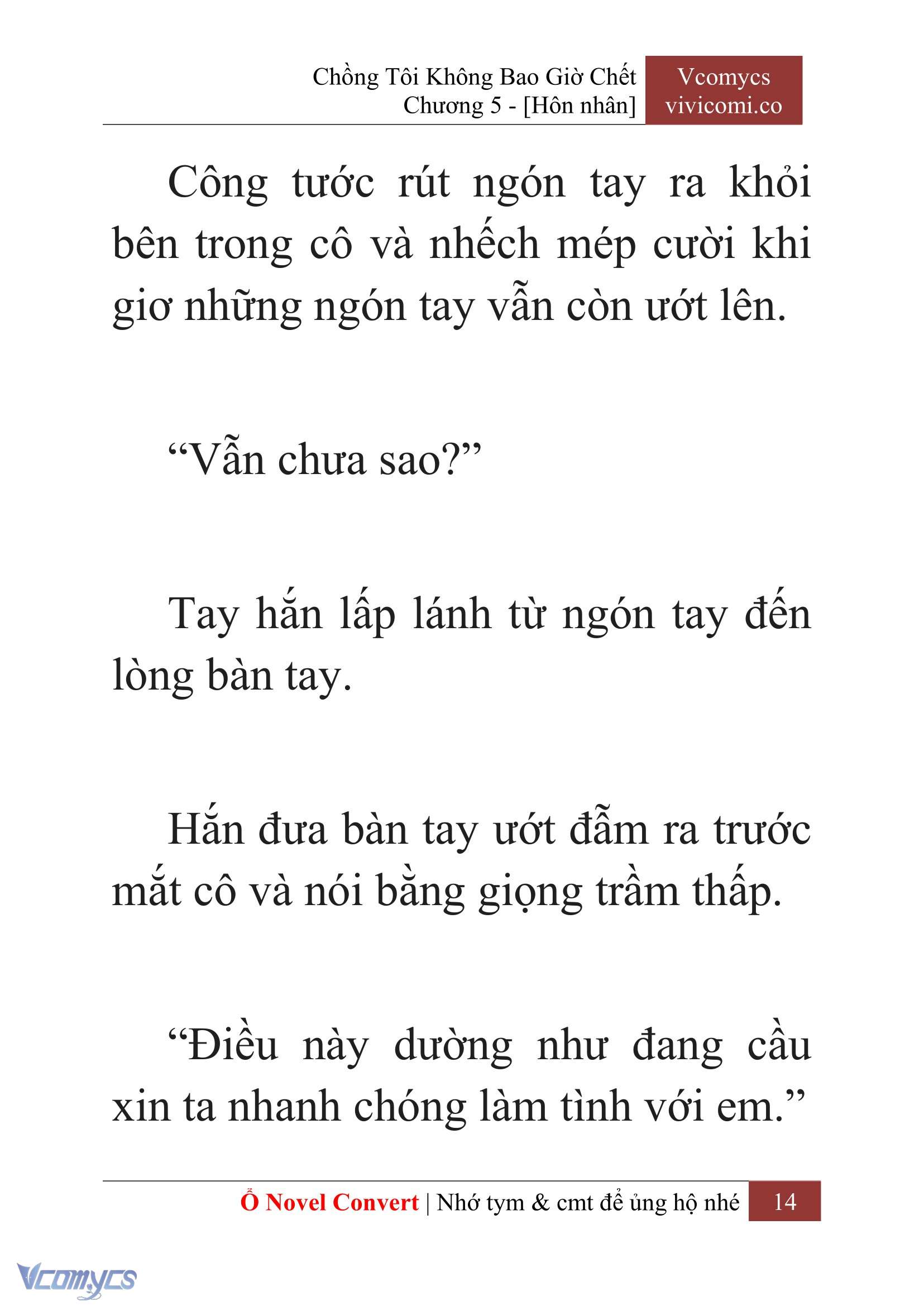 [Novel] Chồng Tôi Không Bao Giờ Chết Chap 5 - Trang 2