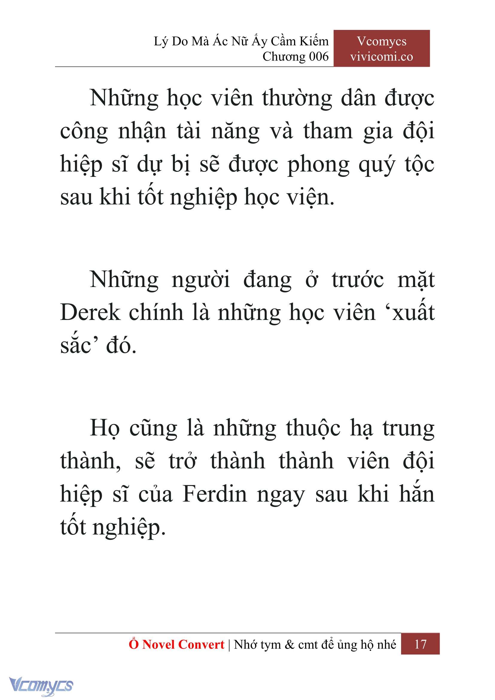 [Novel] Lý Do Mà Ác Nữ Ấy Cầm Kiếm Chap 6 - Trang 2