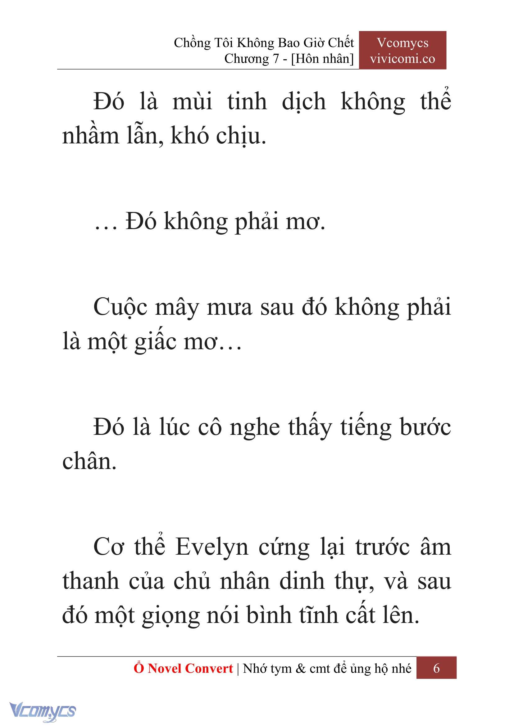 [Novel] Chồng Tôi Không Bao Giờ Chết Chap 7 - Trang 2