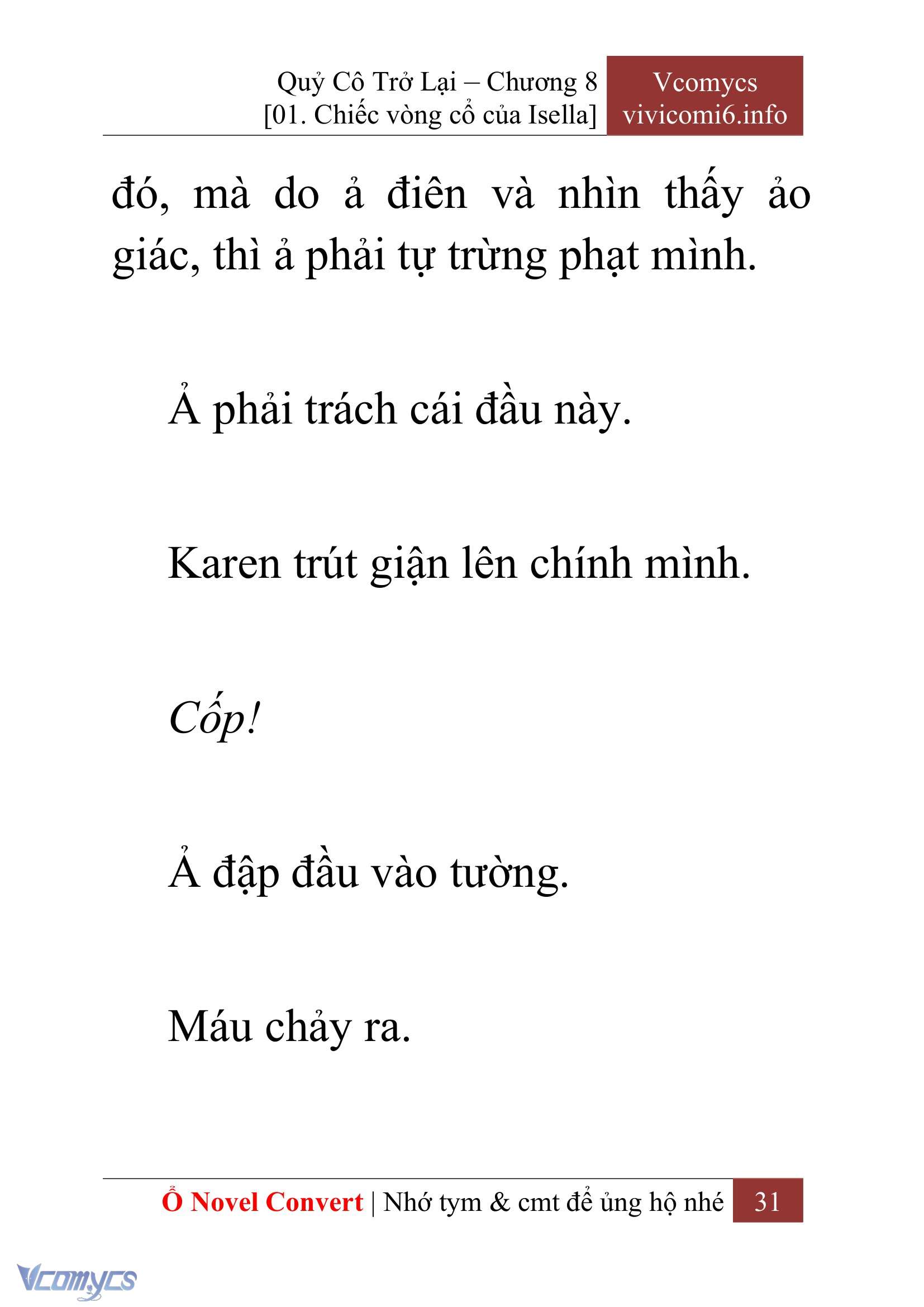 [Novel] Quý Cô Trở Lại Chap 8 - Trang 2