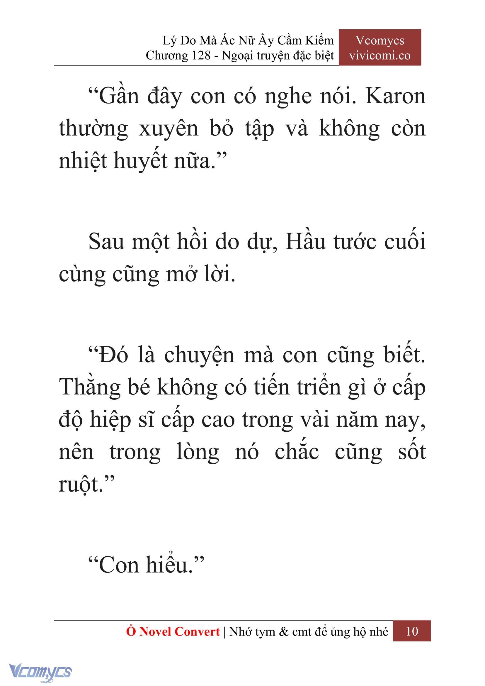 [Novel] Lý Do Mà Ác Nữ Ấy Cầm Kiếm Chap 128 - Next Chap 129