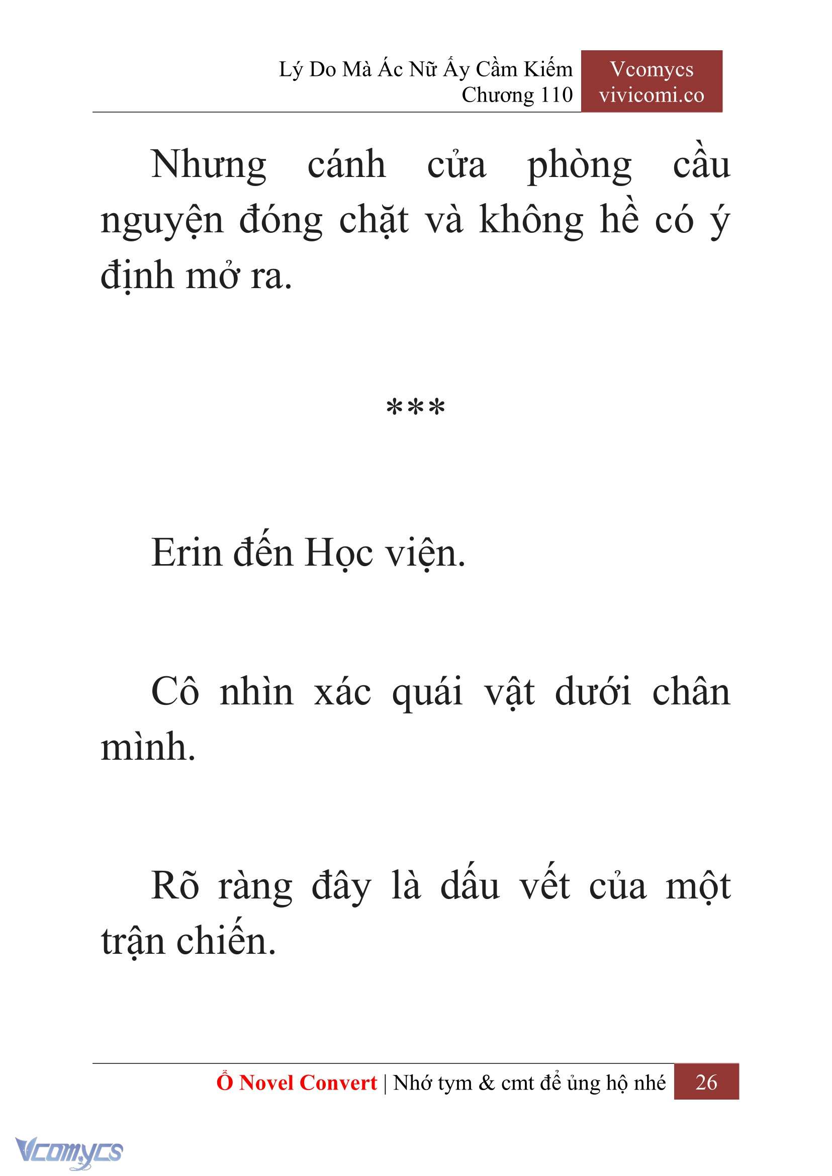 [Novel] Lý Do Mà Ác Nữ Ấy Cầm Kiếm Chap 110 - Trang 2