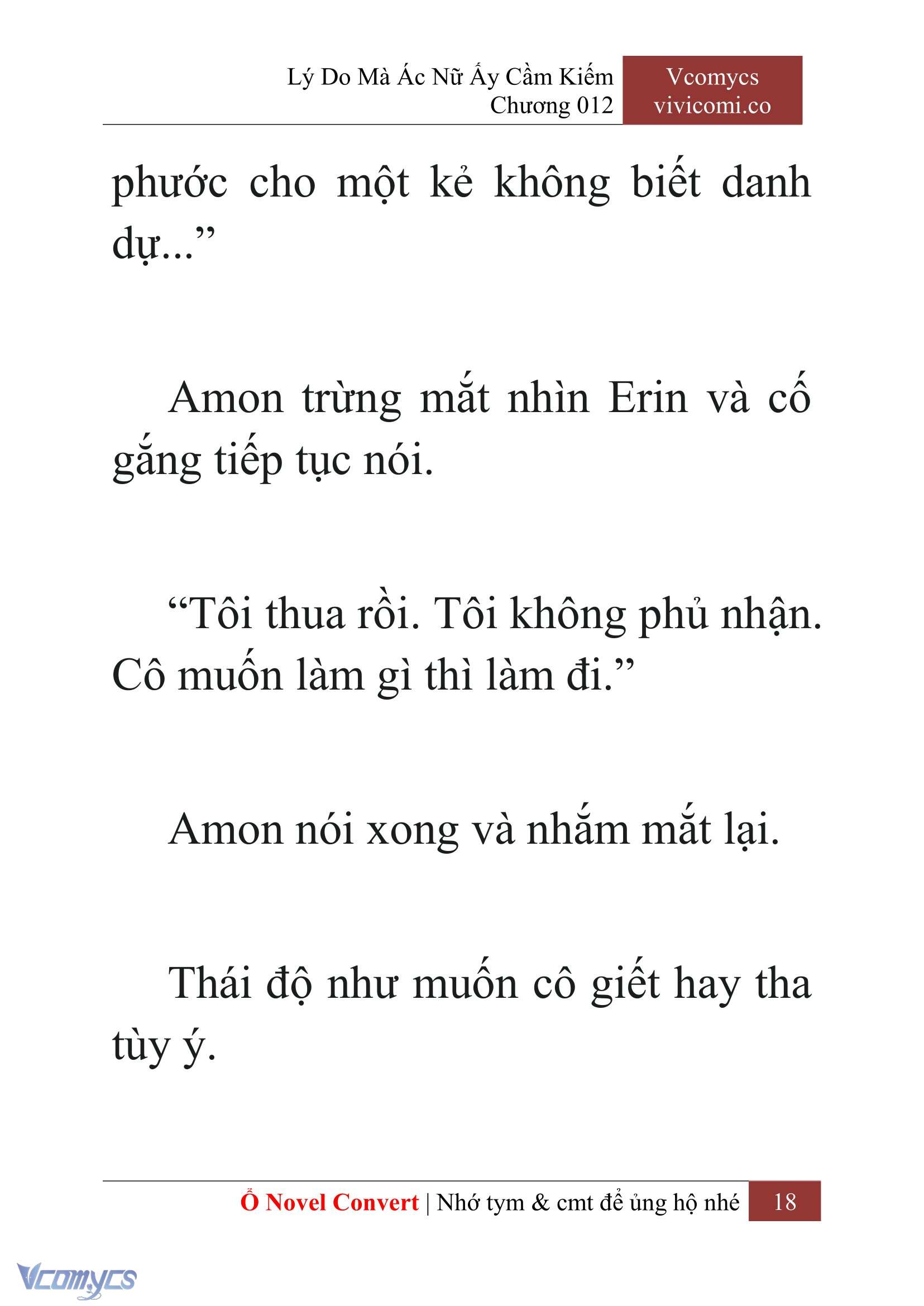 [Novel] Lý Do Mà Ác Nữ Ấy Cầm Kiếm Chap 12 - Trang 2