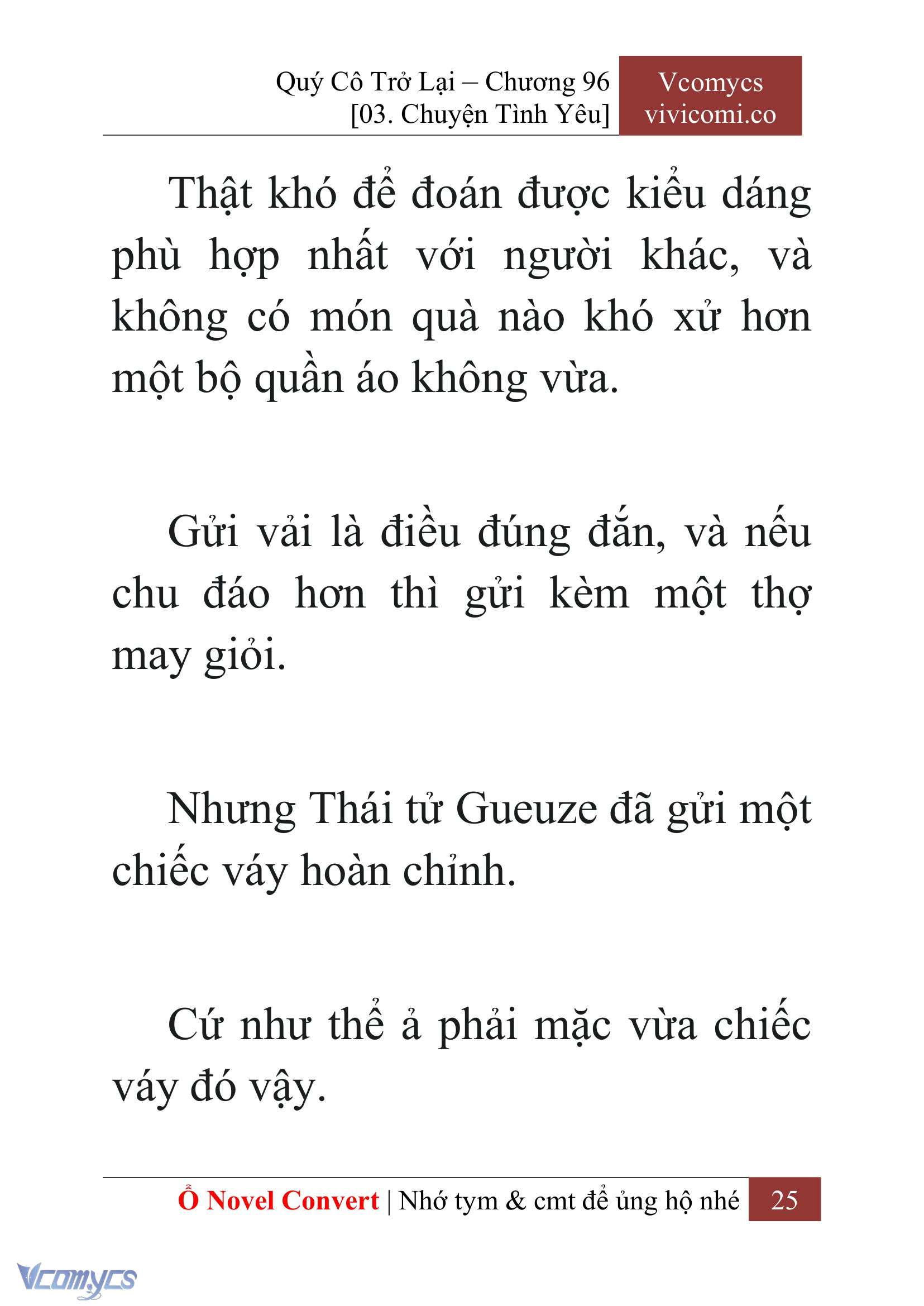 [Novel] Quý Cô Trở Lại Chap 96 - Trang 2