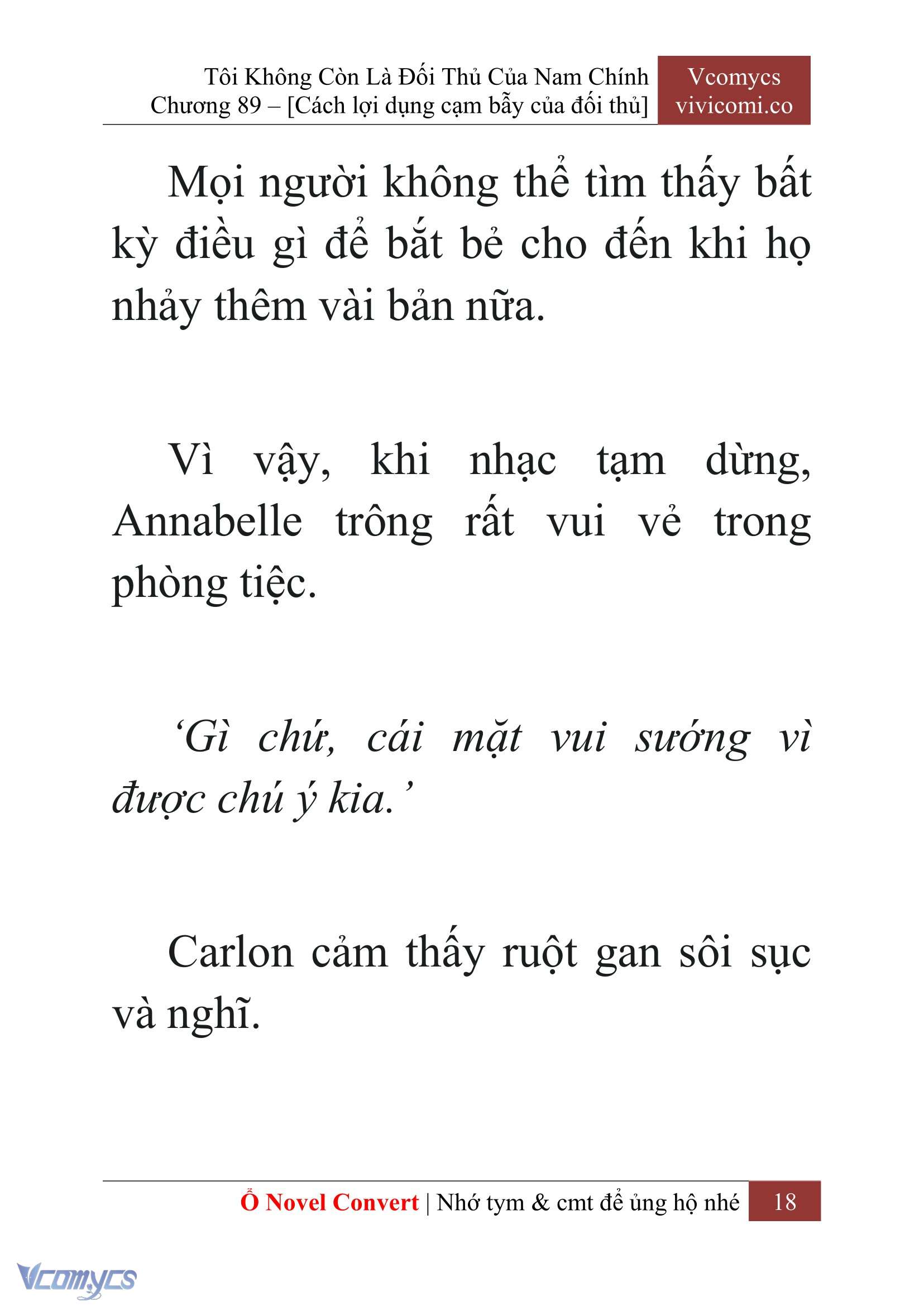 [Novel] Tôi Không Còn Là Đối Thủ Của Nam Chính Chap 89 - Trang 2