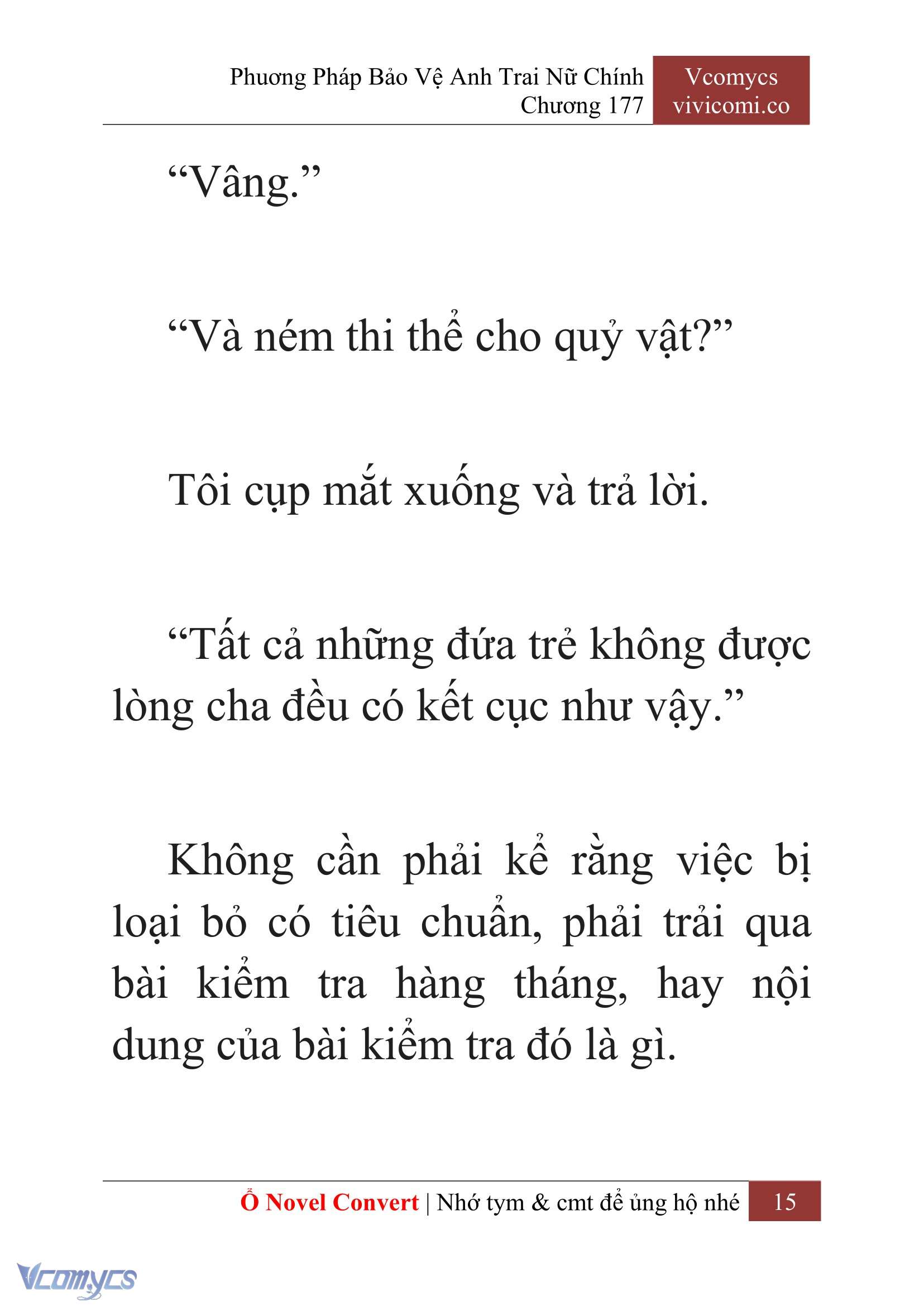 [Novel] Phương Pháp Bảo Vệ Anh Trai Nữ Chính Chap 177 - Trang 2