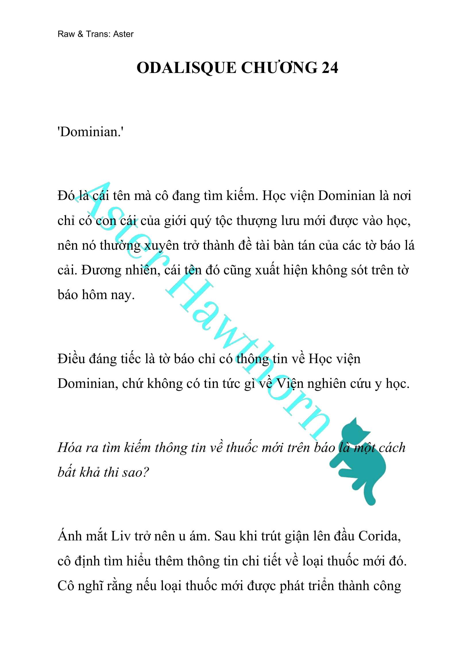 [NOVEL] Odalisque Chap 24 - Next Chap 25