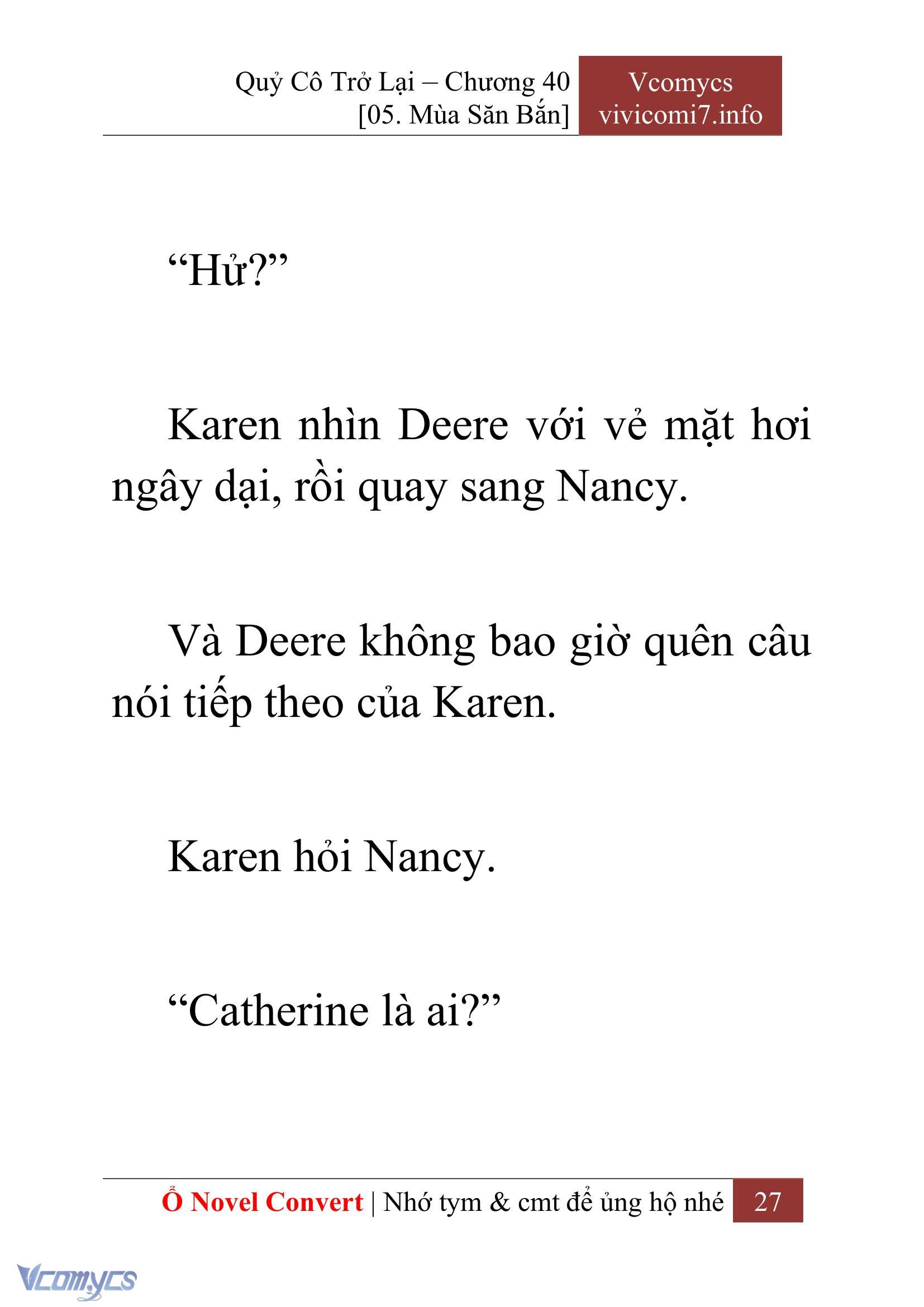 [Novel] Quý Cô Trở Lại Chap 40 - Trang 2