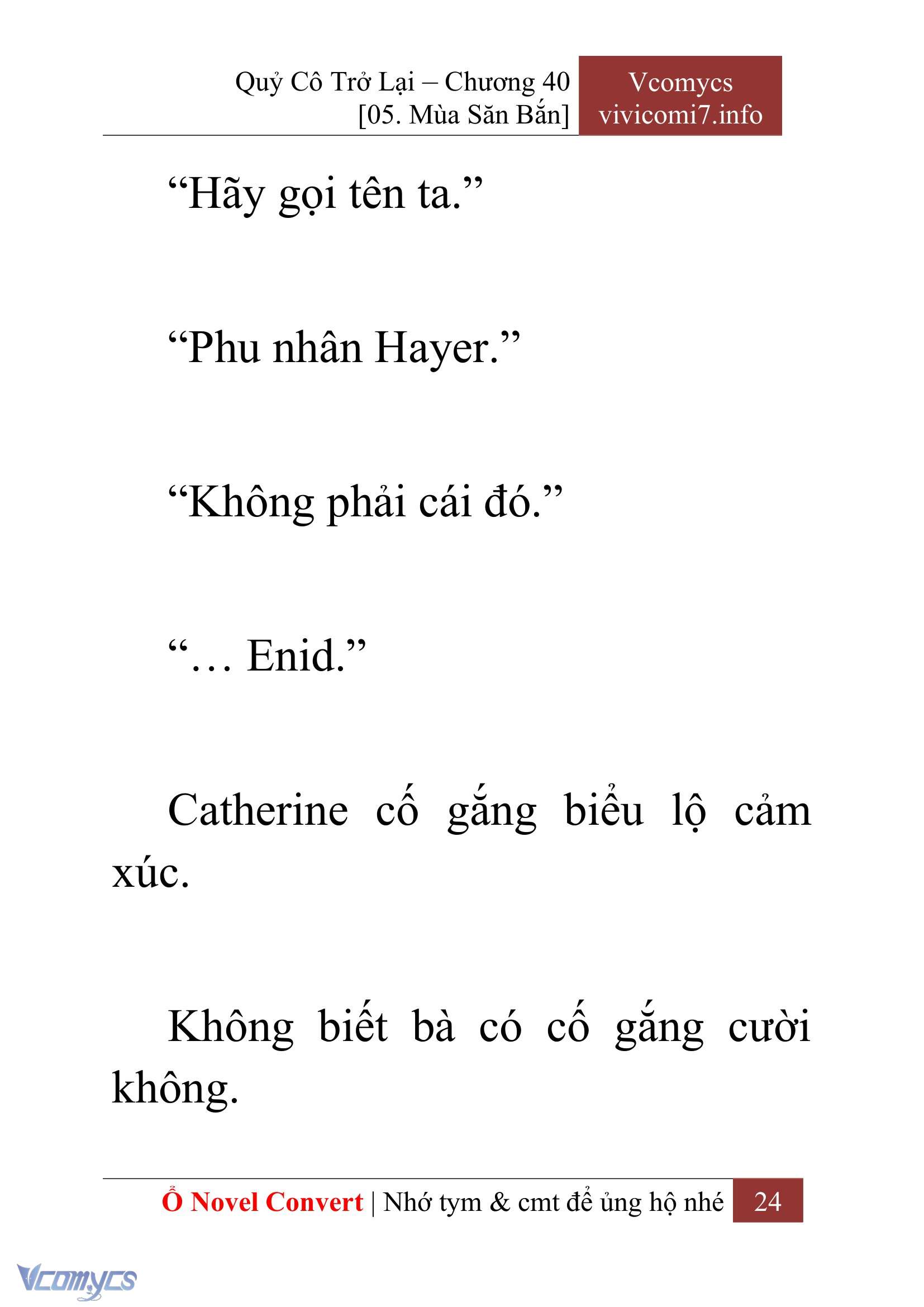 [Novel] Quý Cô Trở Lại Chap 40 - Trang 2