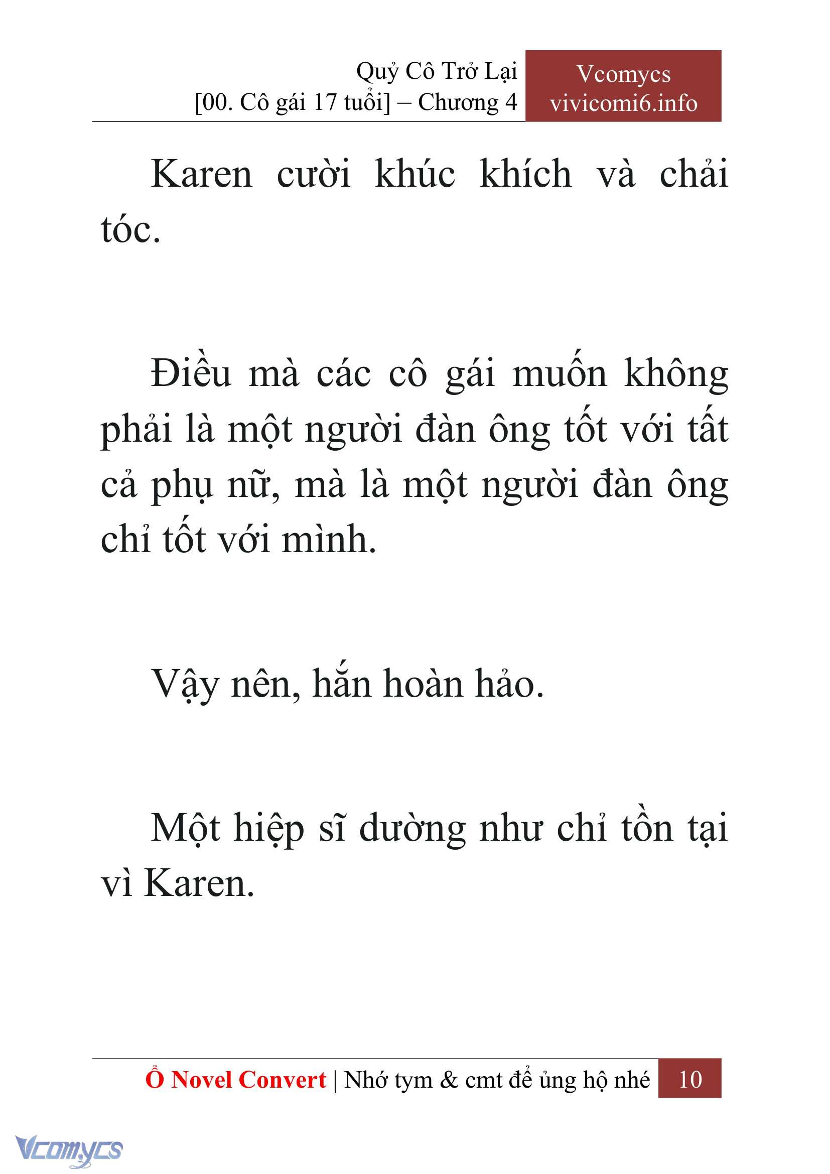 [Novel] Quý Cô Trở Lại Chap 4 - Trang 2
