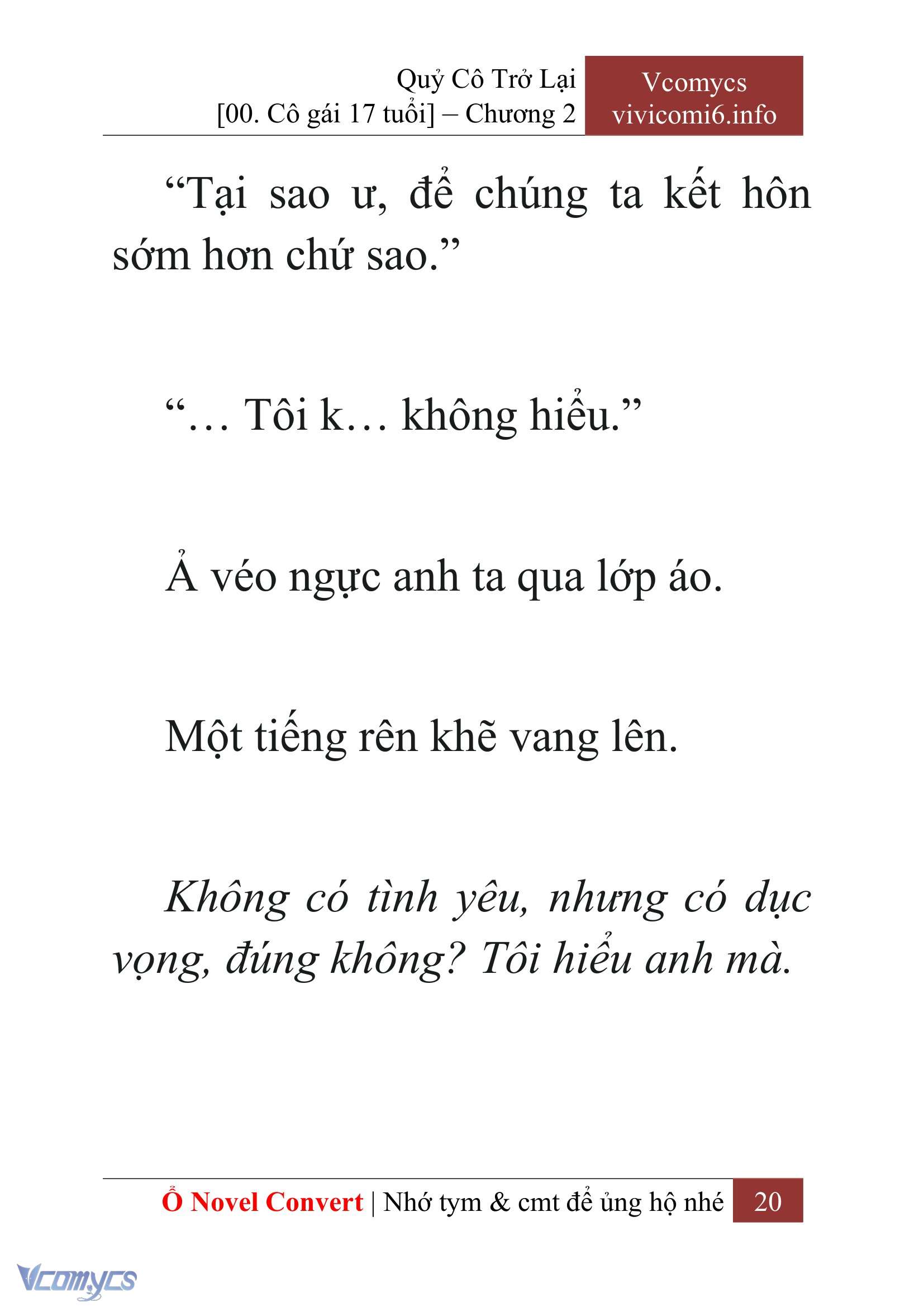 [Novel] Quý Cô Trở Lại Chap 2 - Trang 2