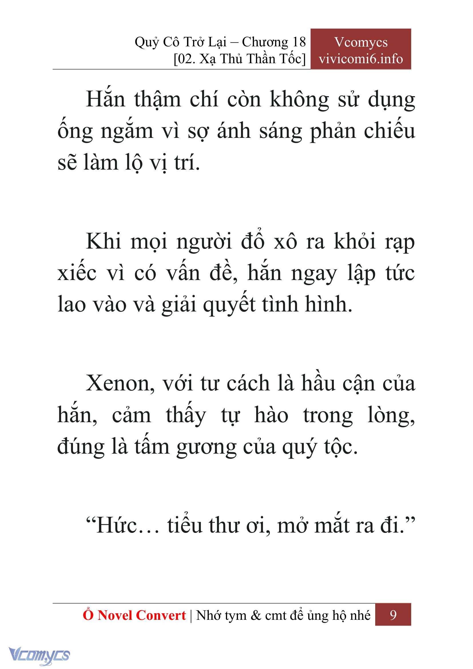 [Novel] Quý Cô Trở Lại Chap 18 - Trang 2