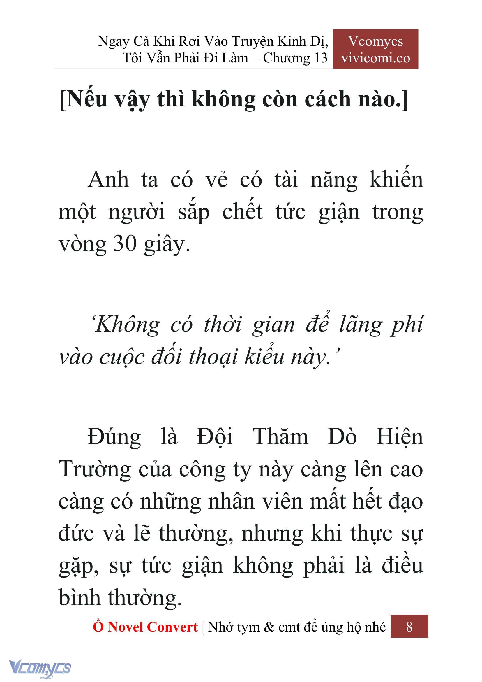 [Novel] Ngay Cả Khi Rơi Vào Truyện Kinh Dị, Tôi Vẫn Phải Đi Làm Chap 13 - Trang 2