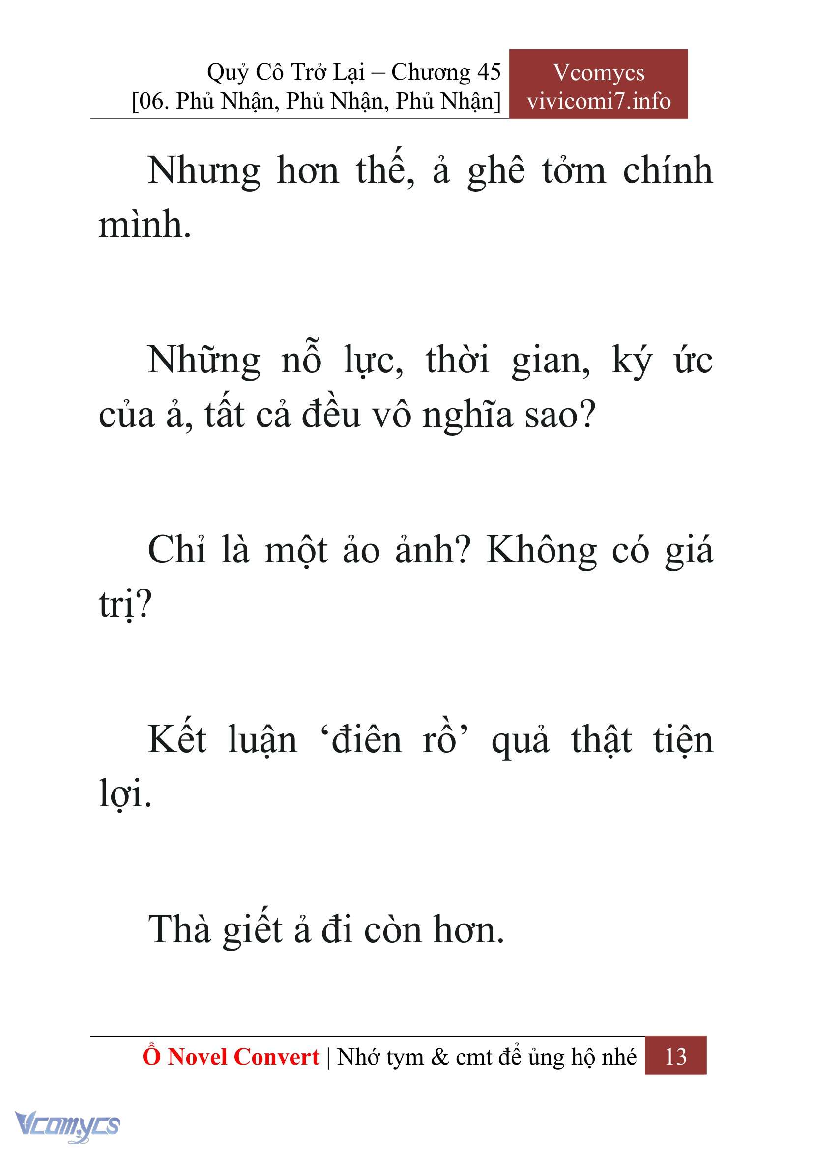 [Novel] Quý Cô Trở Lại Chap 45 - Trang 2