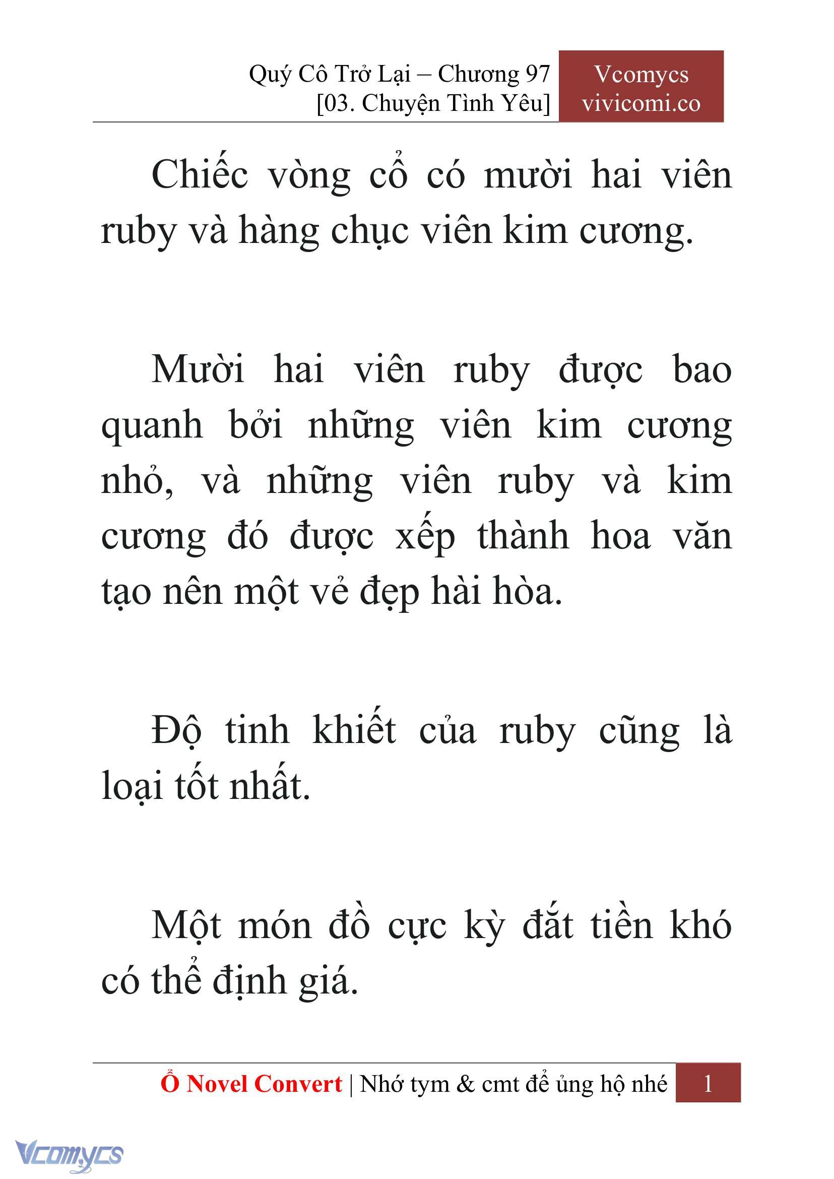 [Novel] Quý Cô Trở Lại Chap 97 - Trang 2