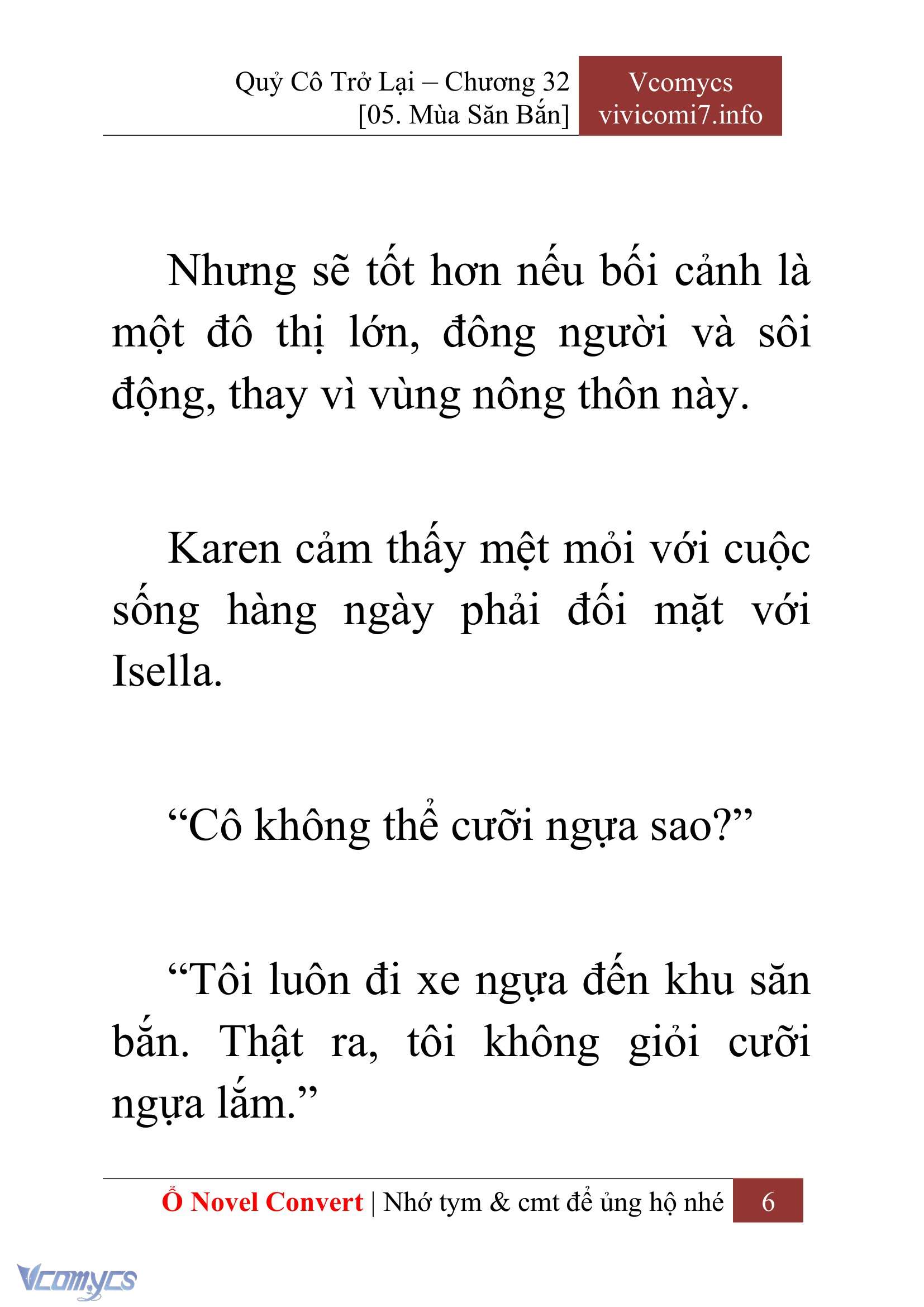 [Novel] Quý Cô Trở Lại Chap 32 - Trang 2