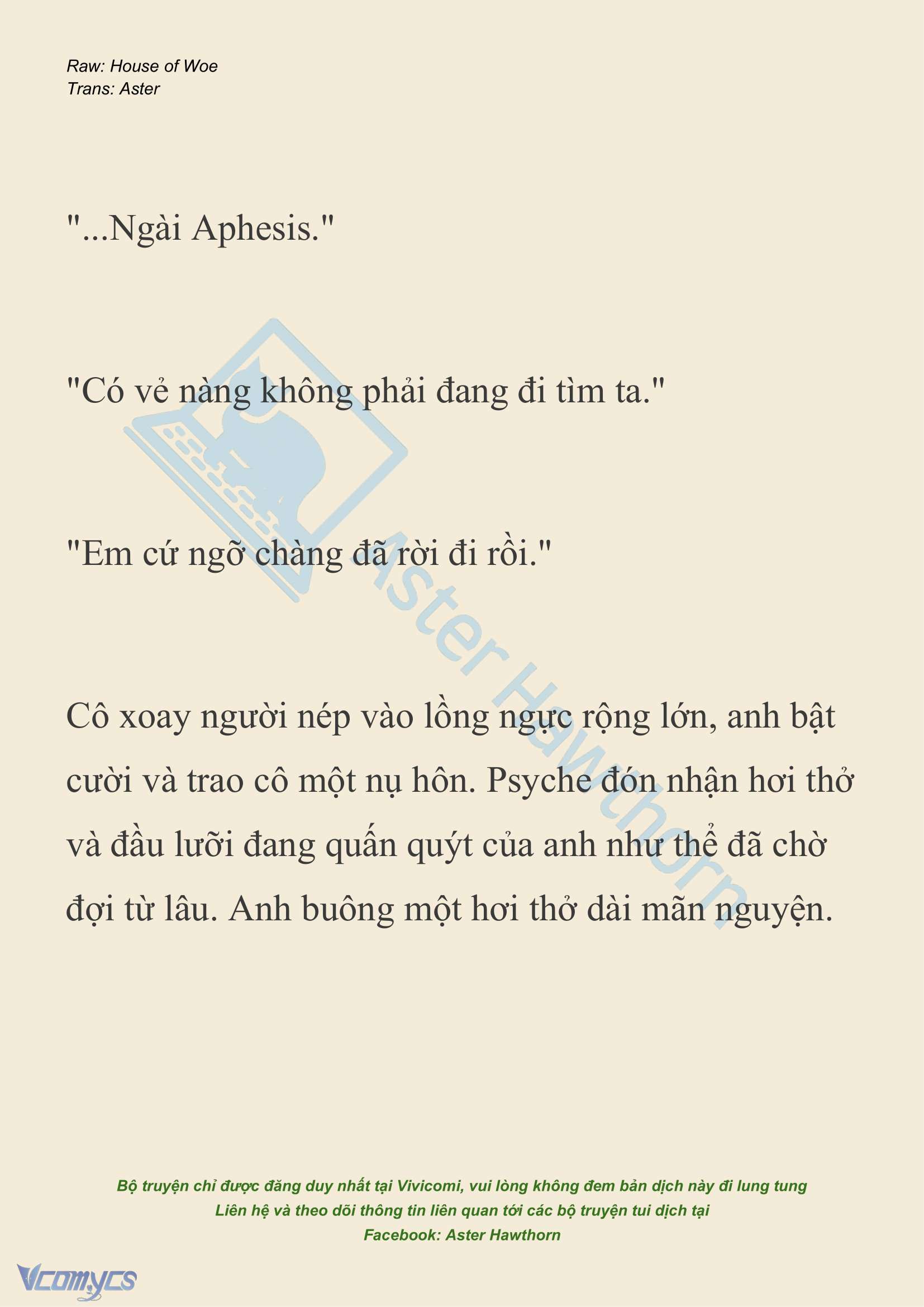 [NOVEL] Dành Cho Các Nữ Thần: Dành cho Psyche Chap 23 - Trang 2