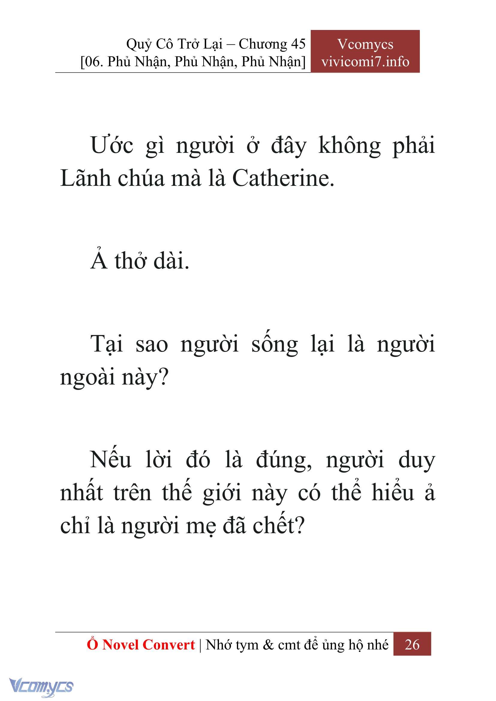 [Novel] Quý Cô Trở Lại Chap 45 - Trang 2