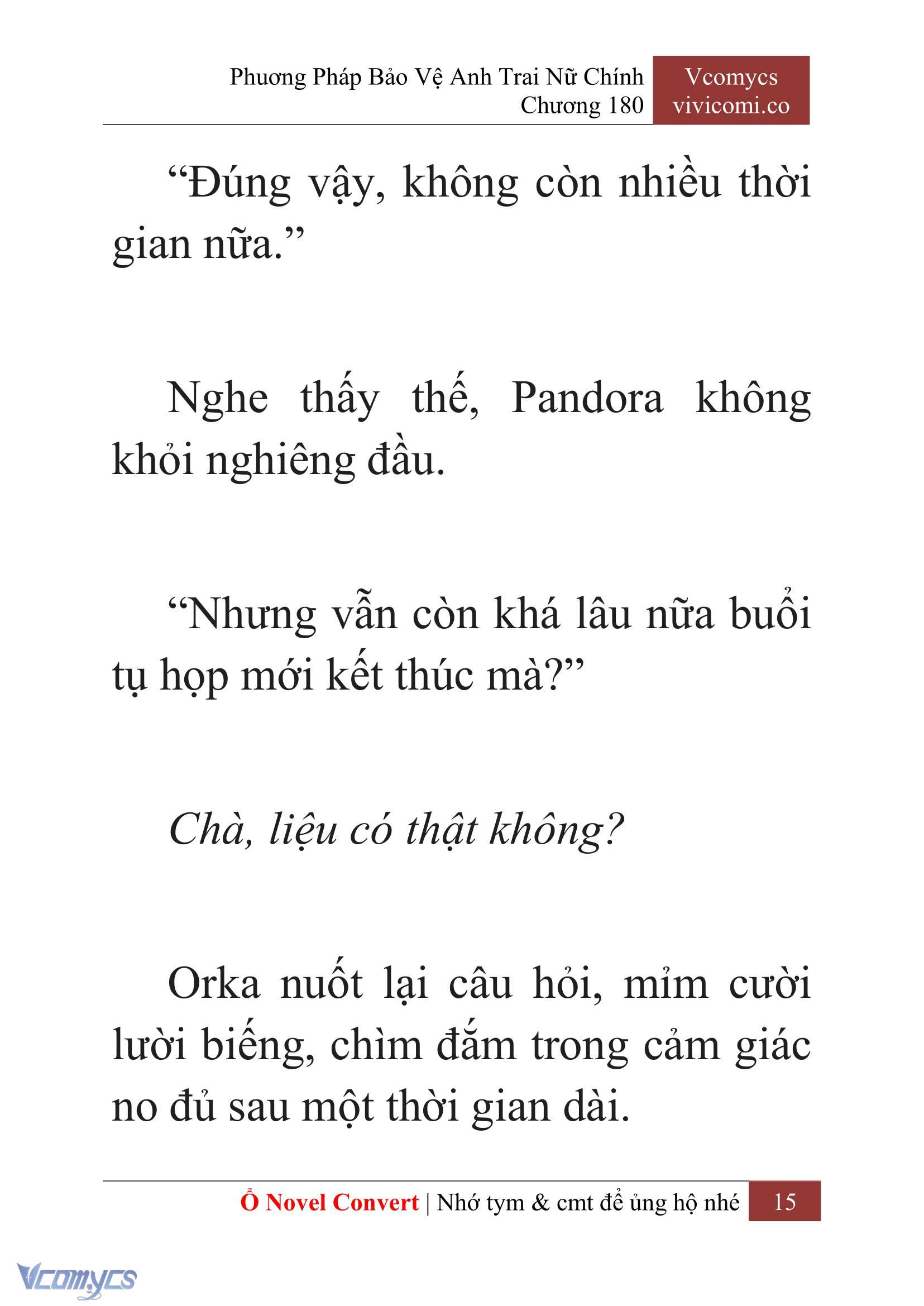[Novel] Phương Pháp Bảo Vệ Anh Trai Nữ Chính Chap 180 - Trang 2