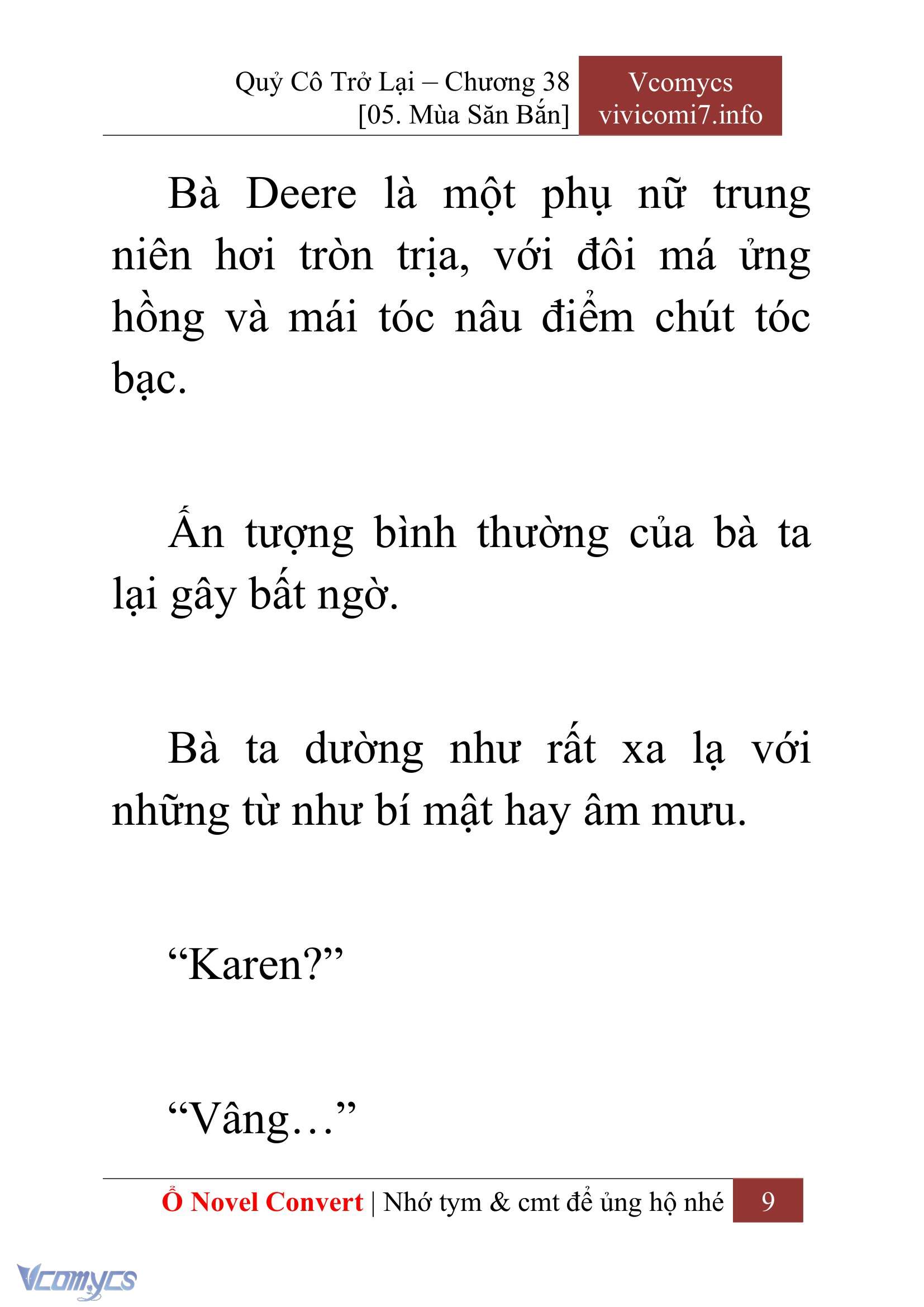 [Novel] Quý Cô Trở Lại Chap 38 - Trang 2