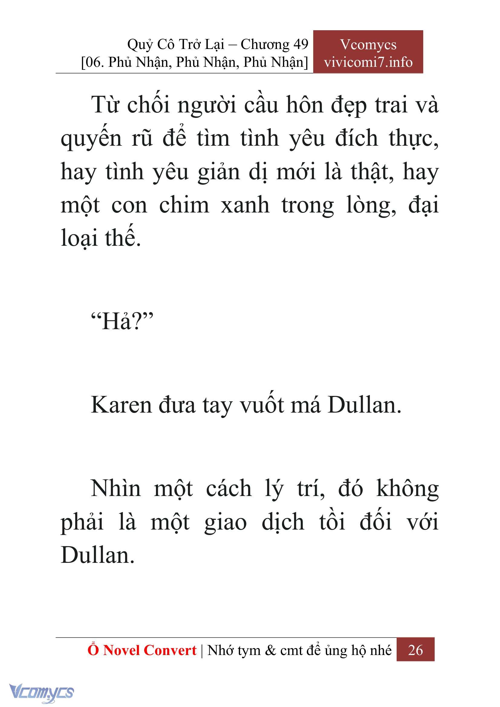 [Novel] Quý Cô Trở Lại Chap 49 - Trang 2