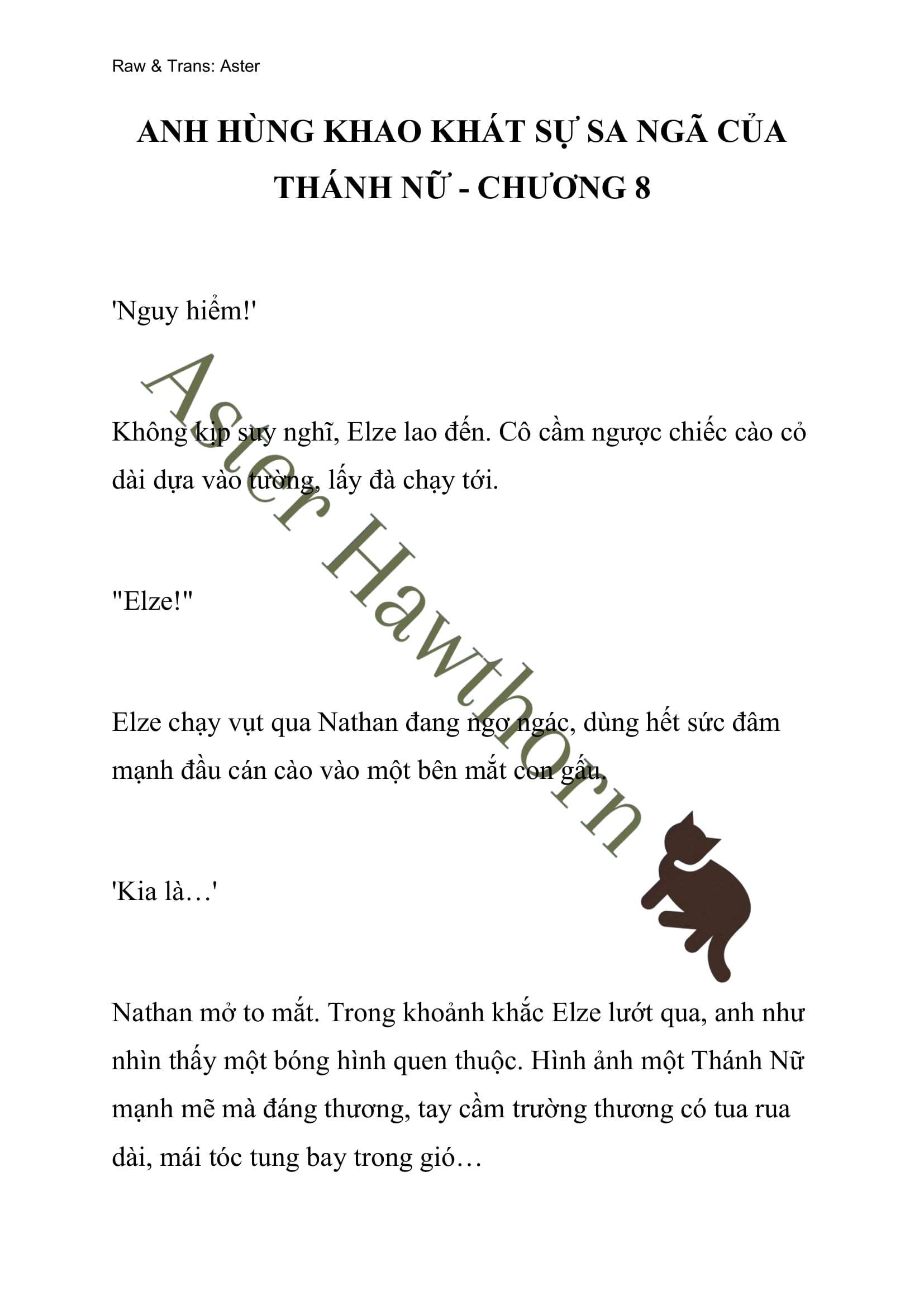 [NOVEL] Anh Hùng Khao Khát Sự Sa Ngã Của Thánh Nữ Chap 8 - Next Chap 9