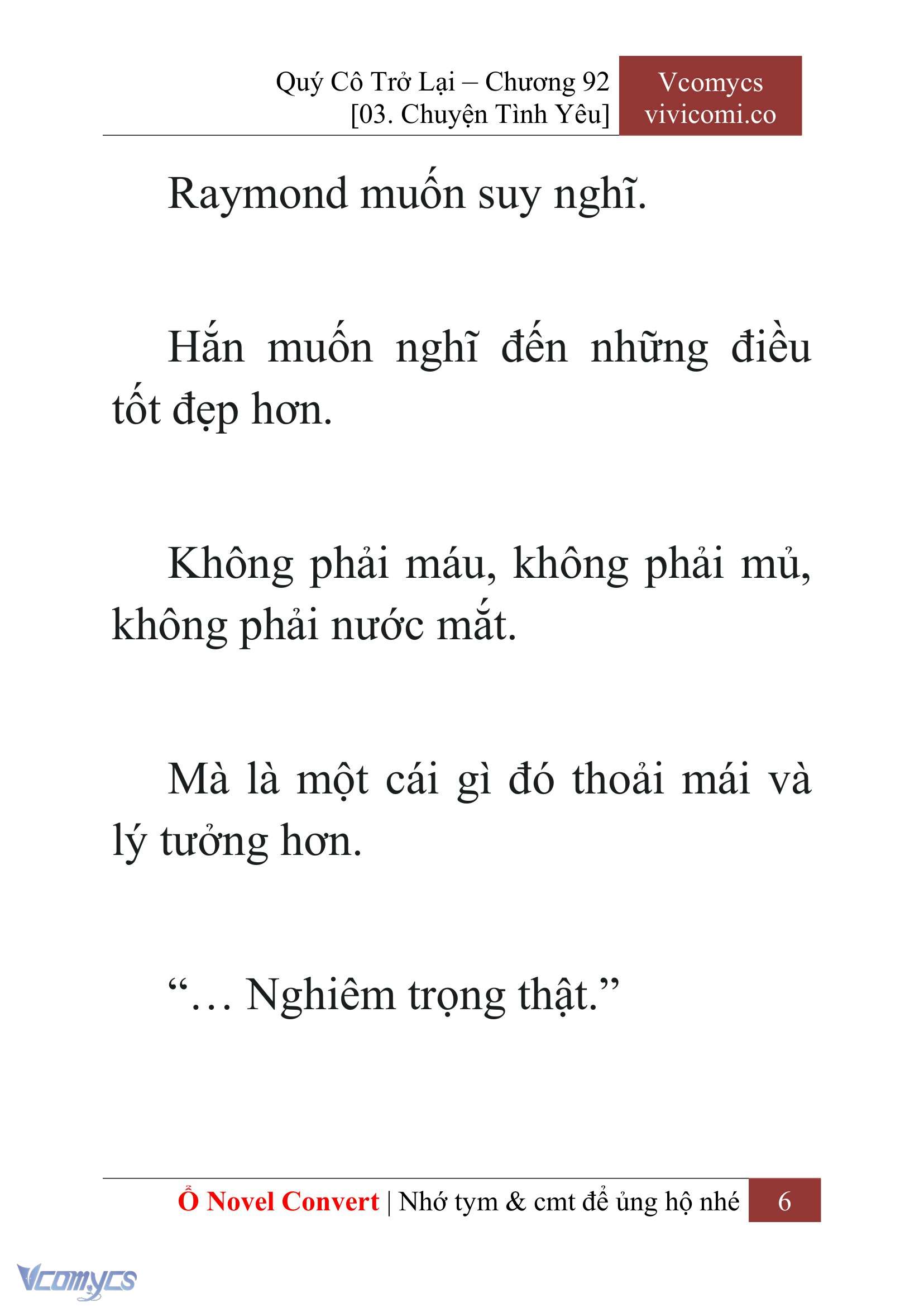 [Novel] Quý Cô Trở Lại Chap 92 - Trang 2