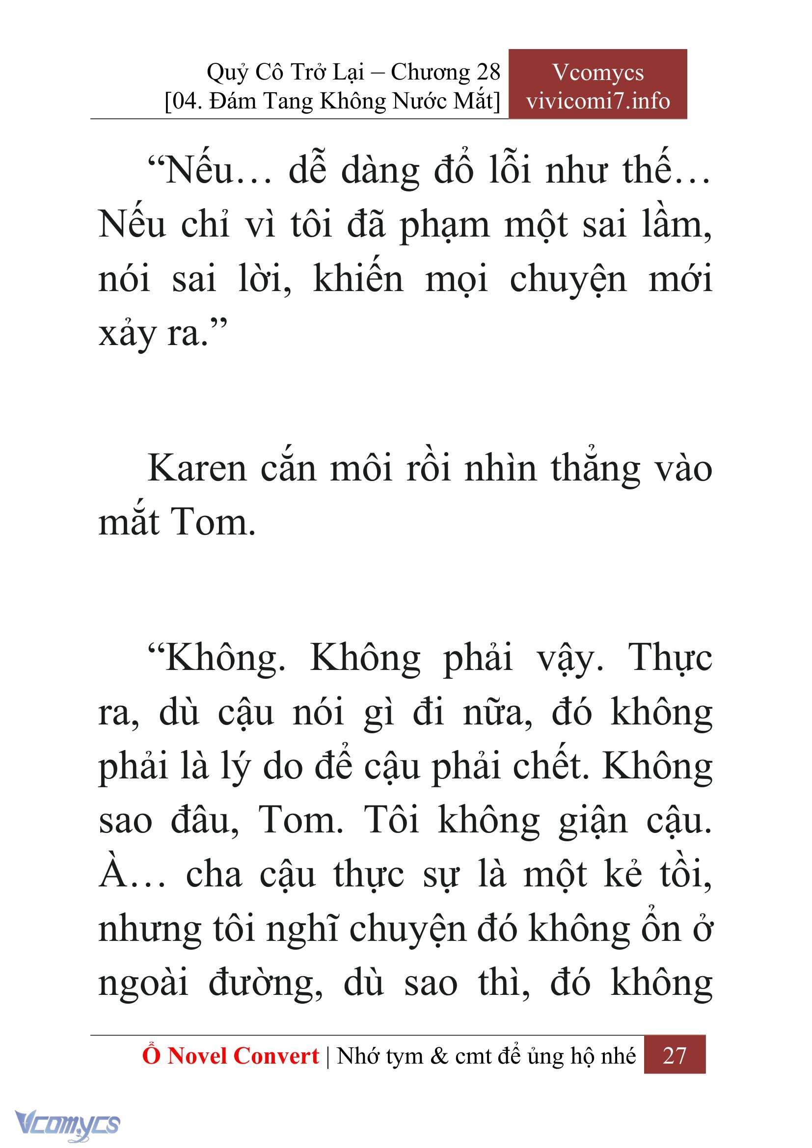 [Novel] Quý Cô Trở Lại Chap 28 - Trang 2