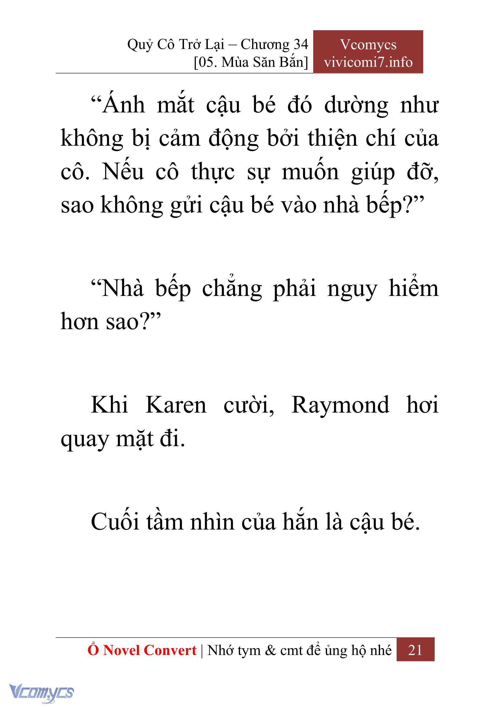 [Novel] Quý Cô Trở Lại Chap 34 - Trang 2