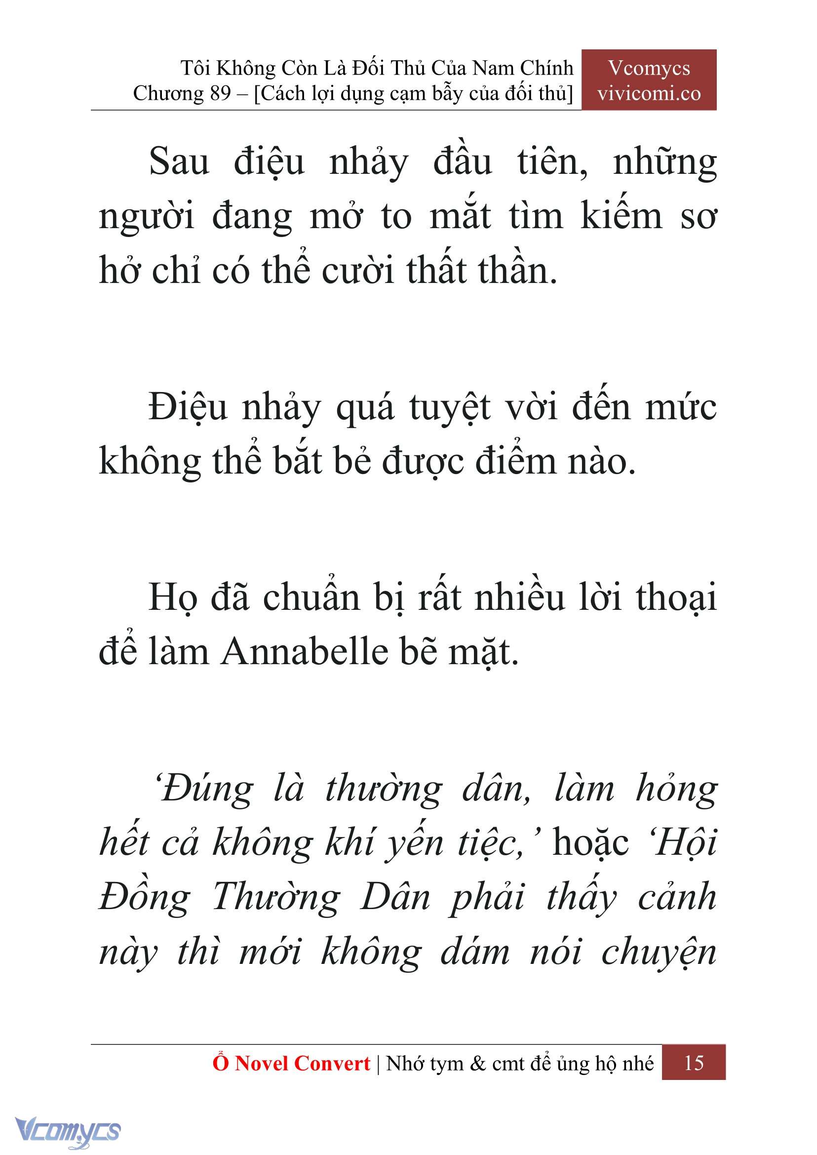 [Novel] Tôi Không Còn Là Đối Thủ Của Nam Chính Chap 89 - Trang 2